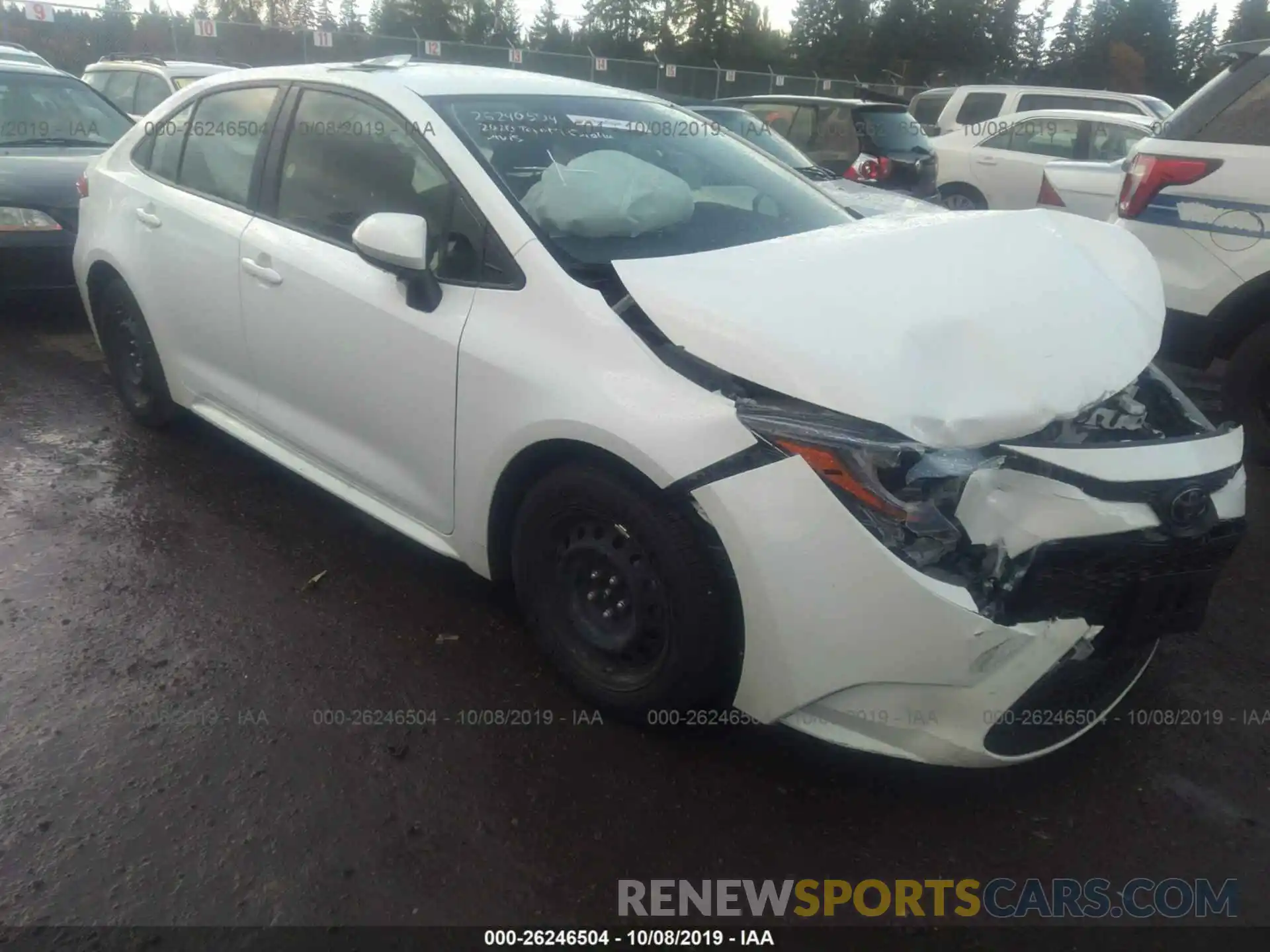 1 Photograph of a damaged car JTDEPRAE3LJ020631 TOYOTA COROLLA 2020