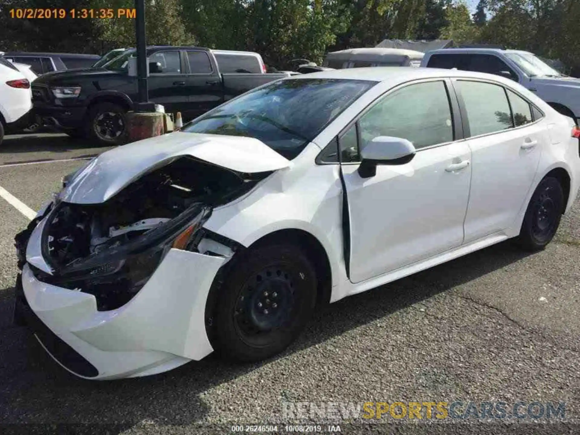 16 Photograph of a damaged car JTDEPRAE3LJ020631 TOYOTA COROLLA 2020