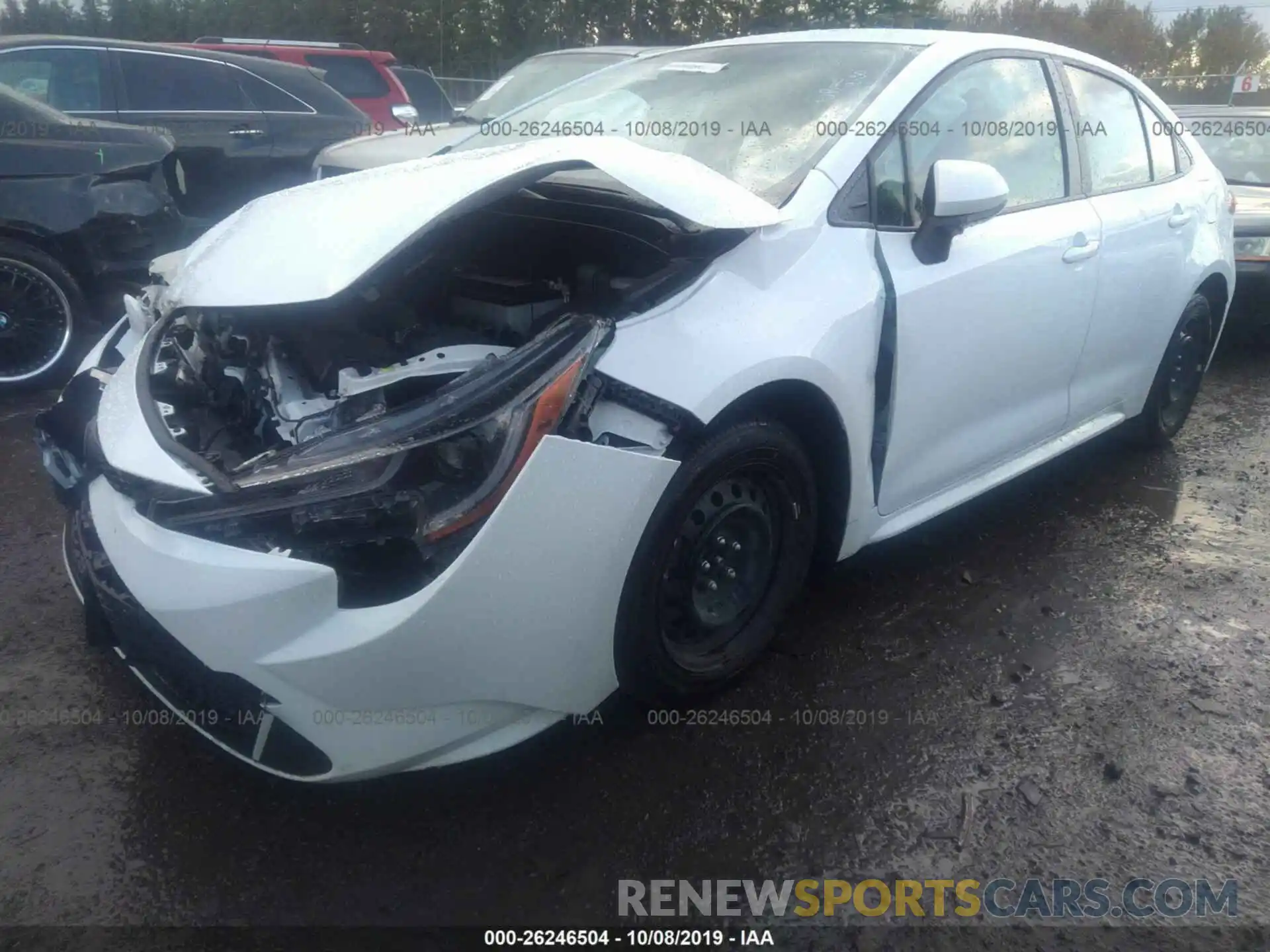 2 Photograph of a damaged car JTDEPRAE3LJ020631 TOYOTA COROLLA 2020