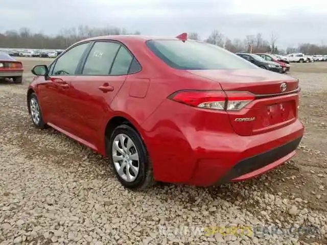 3 Photograph of a damaged car JTDEPRAE3LJ020709 TOYOTA COROLLA 2020