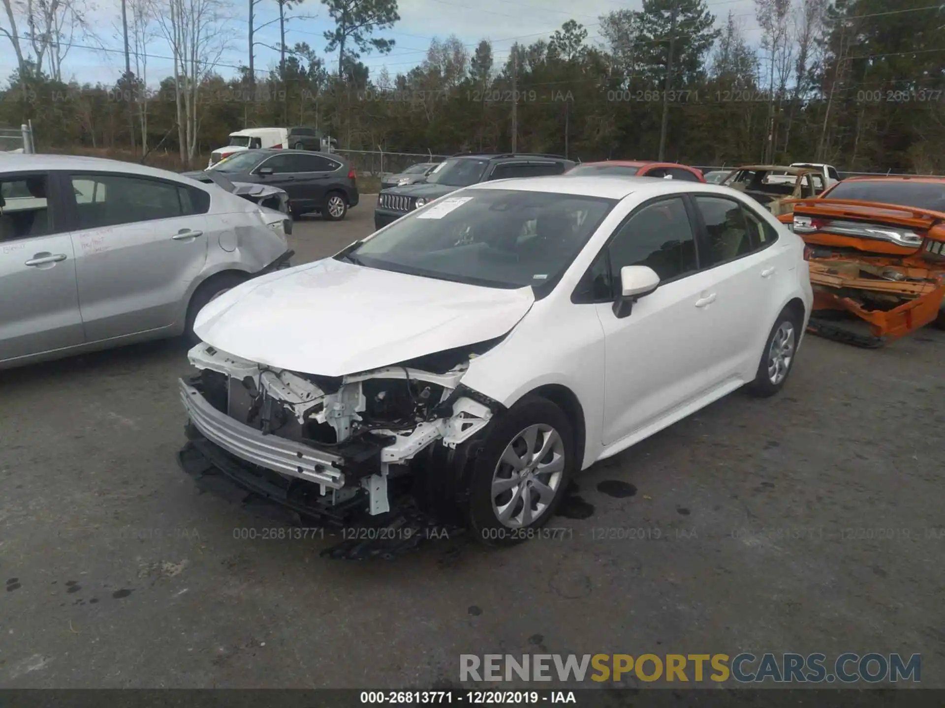 2 Photograph of a damaged car JTDEPRAE3LJ020712 TOYOTA COROLLA 2020