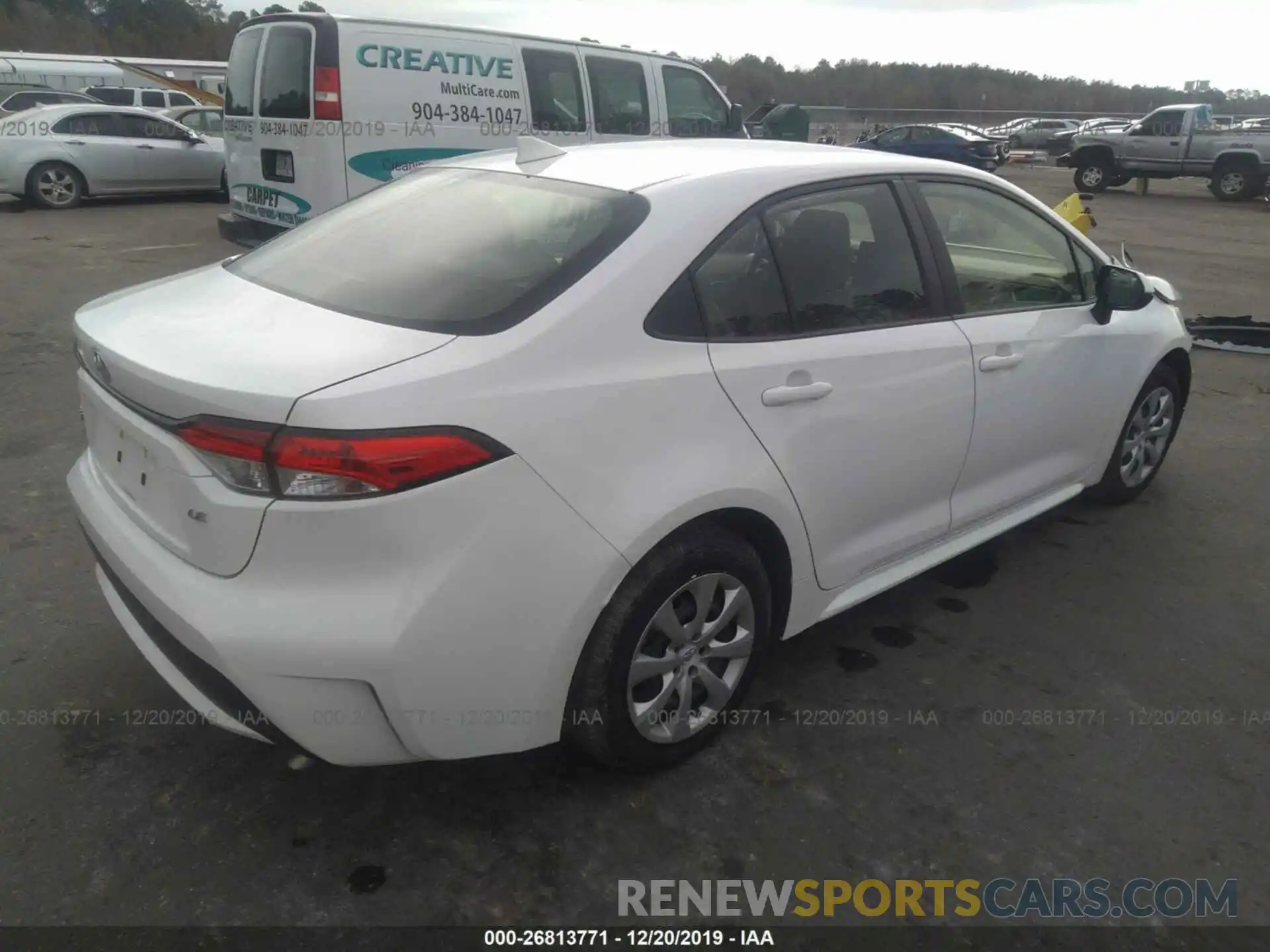 4 Photograph of a damaged car JTDEPRAE3LJ020712 TOYOTA COROLLA 2020