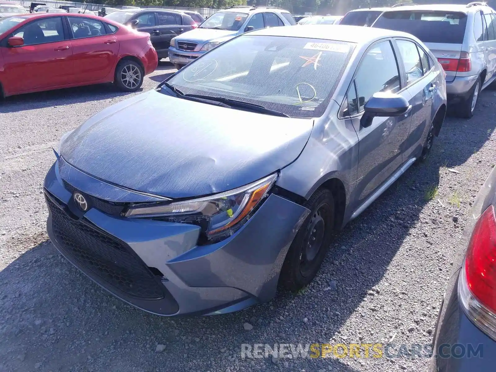 2 Photograph of a damaged car JTDEPRAE3LJ021228 TOYOTA COROLLA 2020