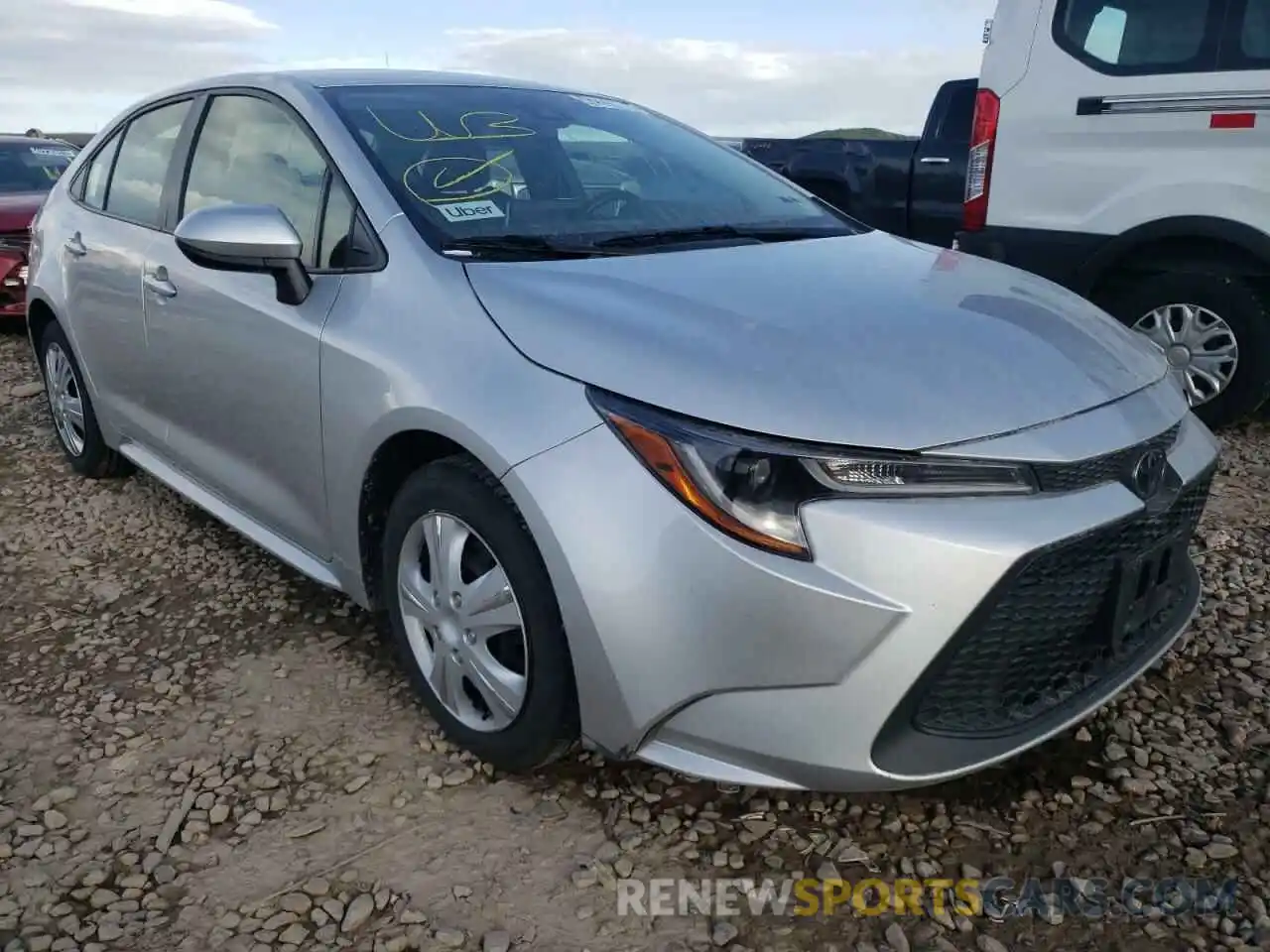 1 Photograph of a damaged car JTDEPRAE3LJ021357 TOYOTA COROLLA 2020