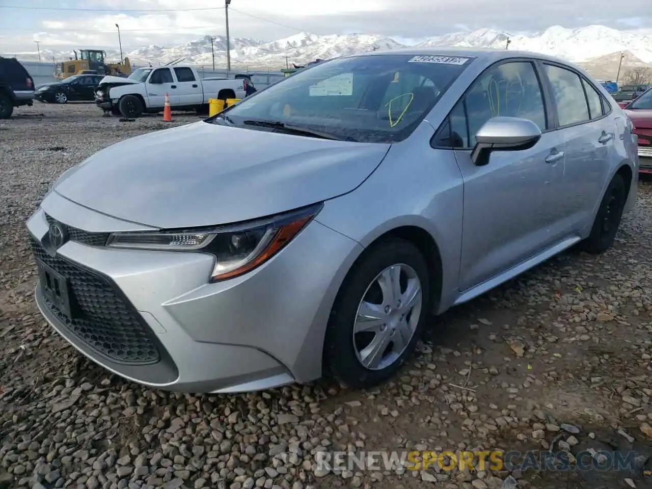 2 Photograph of a damaged car JTDEPRAE3LJ021357 TOYOTA COROLLA 2020