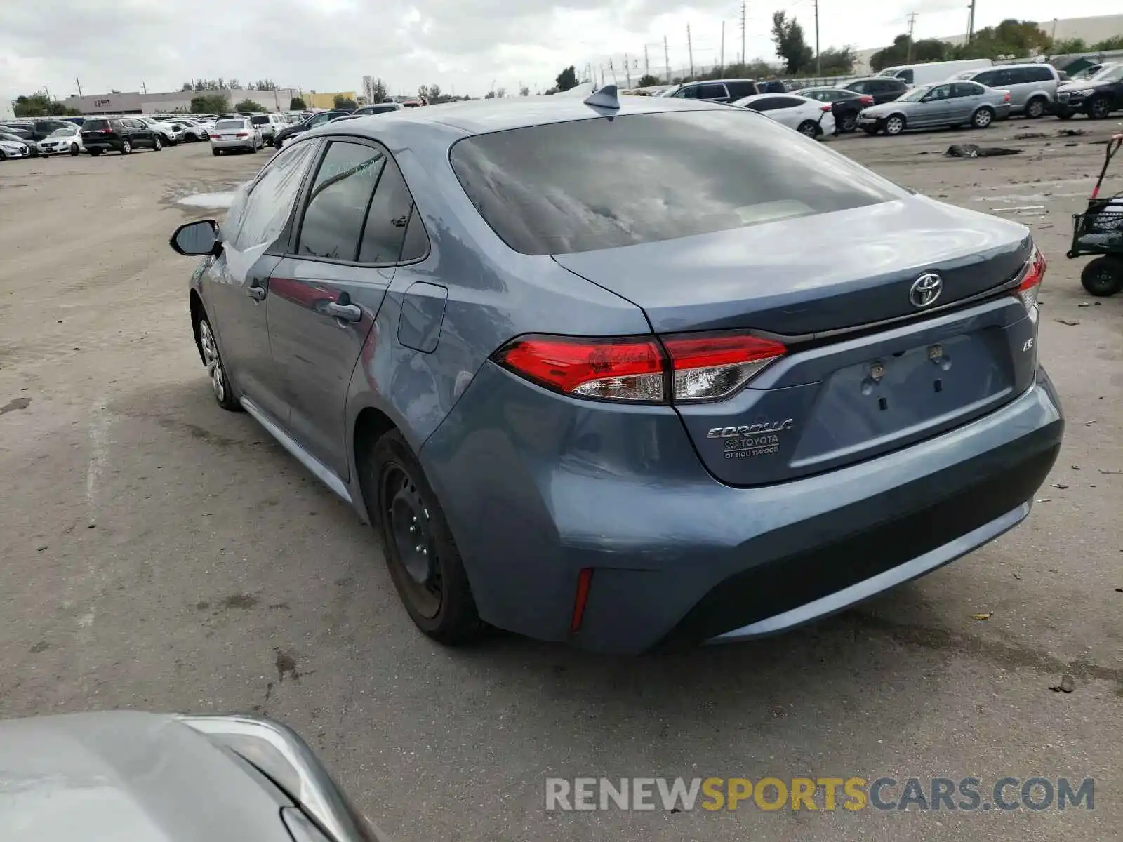 3 Photograph of a damaged car JTDEPRAE3LJ021505 TOYOTA COROLLA 2020