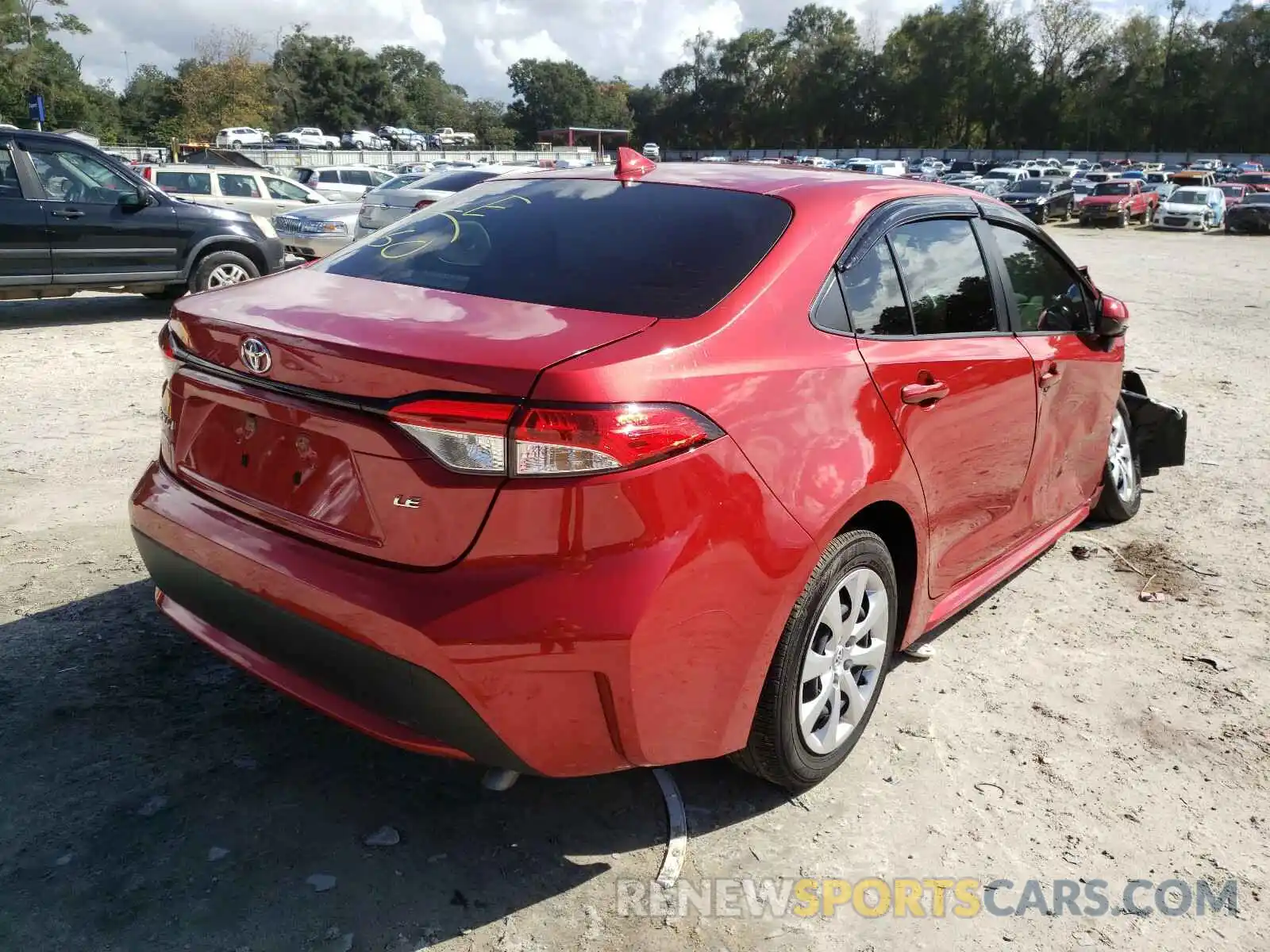 4 Photograph of a damaged car JTDEPRAE3LJ021732 TOYOTA COROLLA 2020