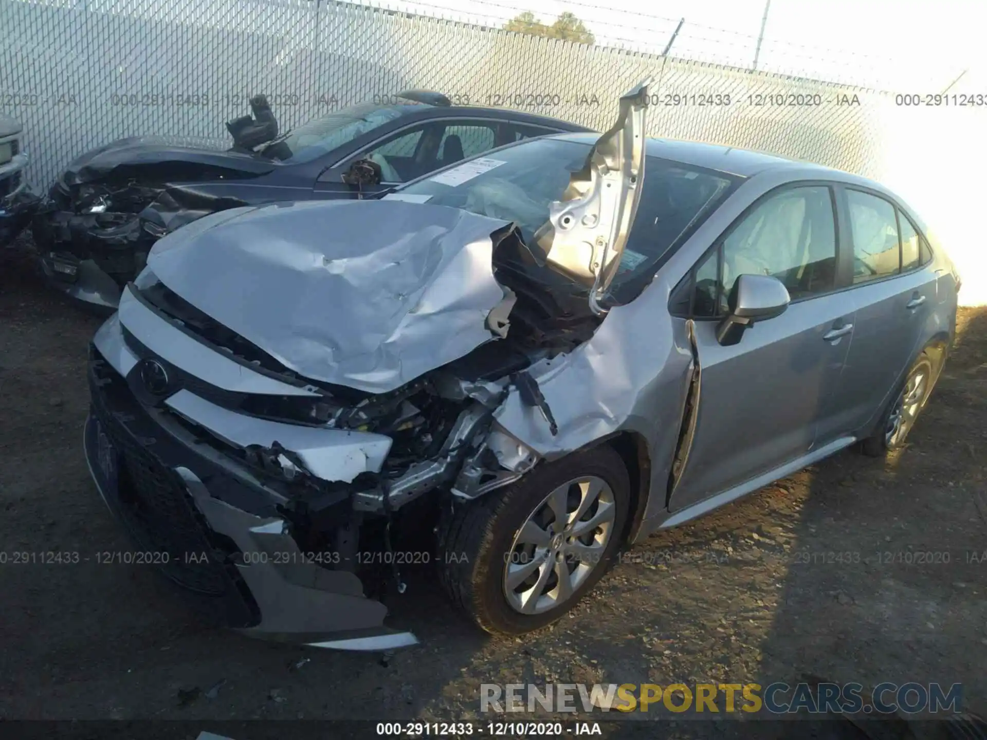 2 Photograph of a damaged car JTDEPRAE3LJ021746 TOYOTA COROLLA 2020