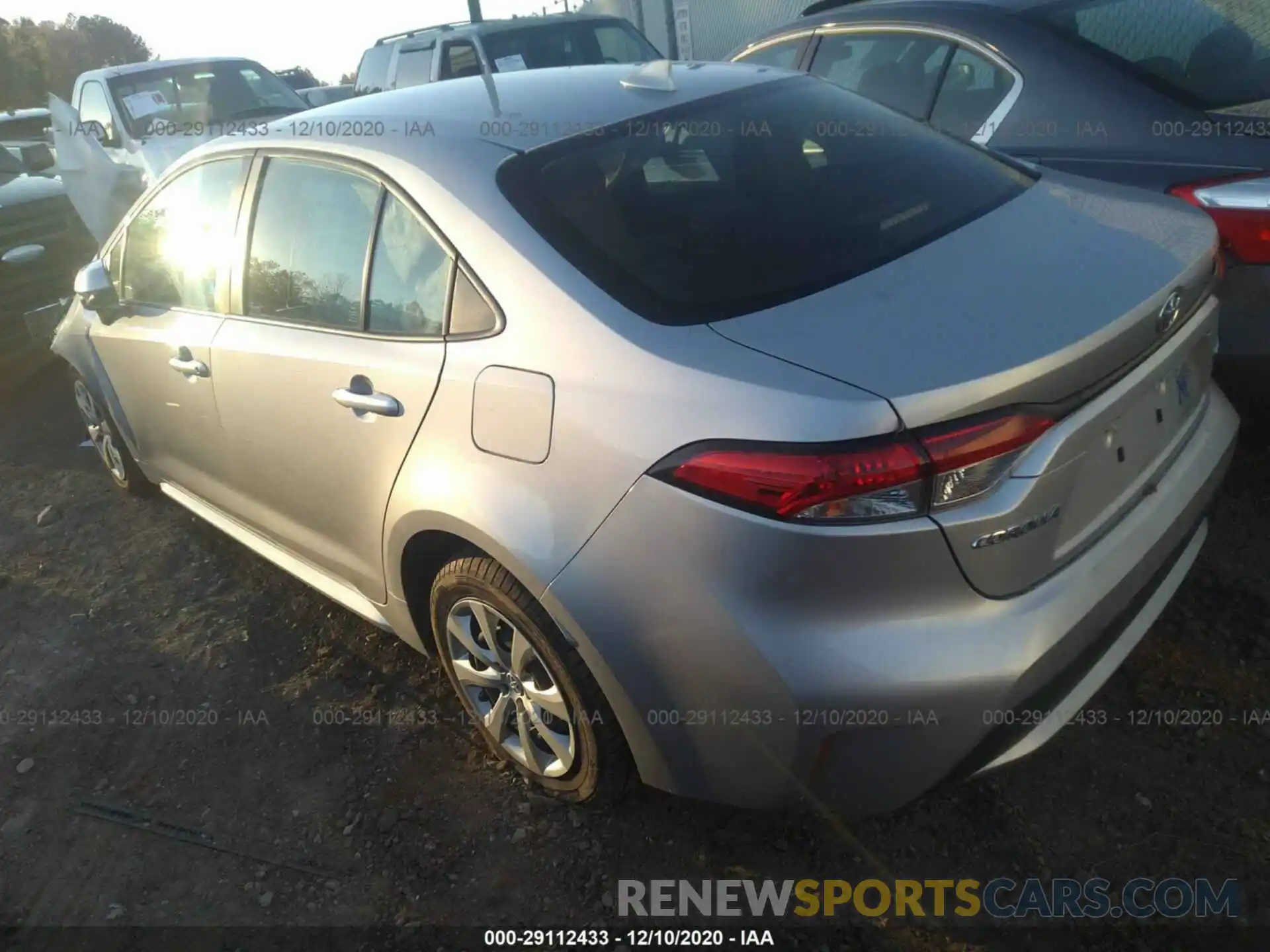 3 Photograph of a damaged car JTDEPRAE3LJ021746 TOYOTA COROLLA 2020