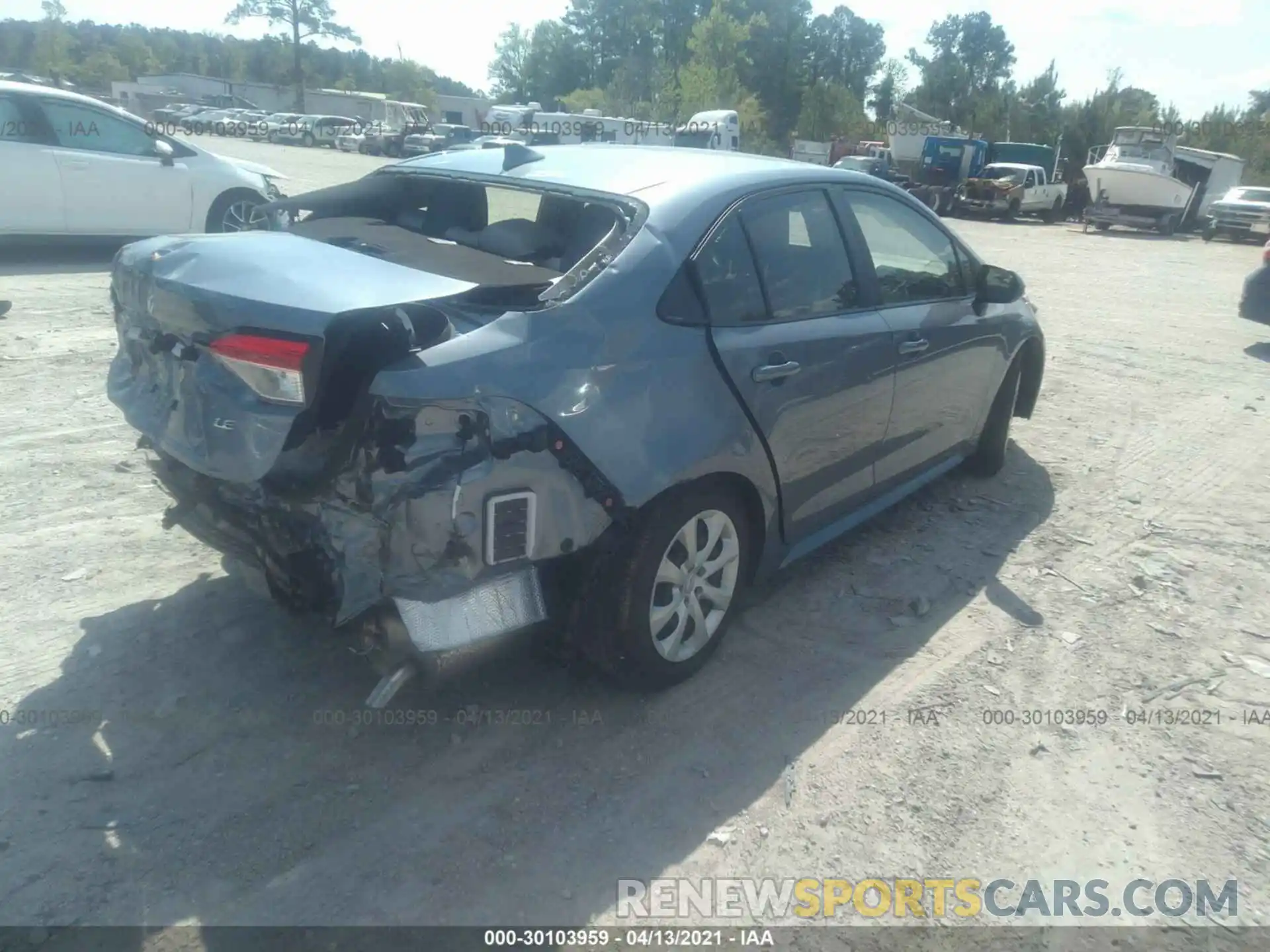 4 Photograph of a damaged car JTDEPRAE3LJ021813 TOYOTA COROLLA 2020