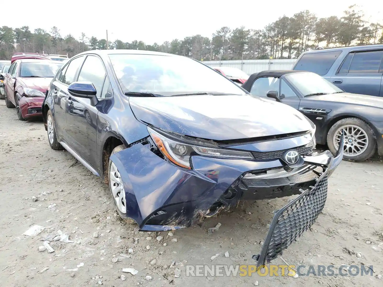 1 Photograph of a damaged car JTDEPRAE3LJ021987 TOYOTA COROLLA 2020