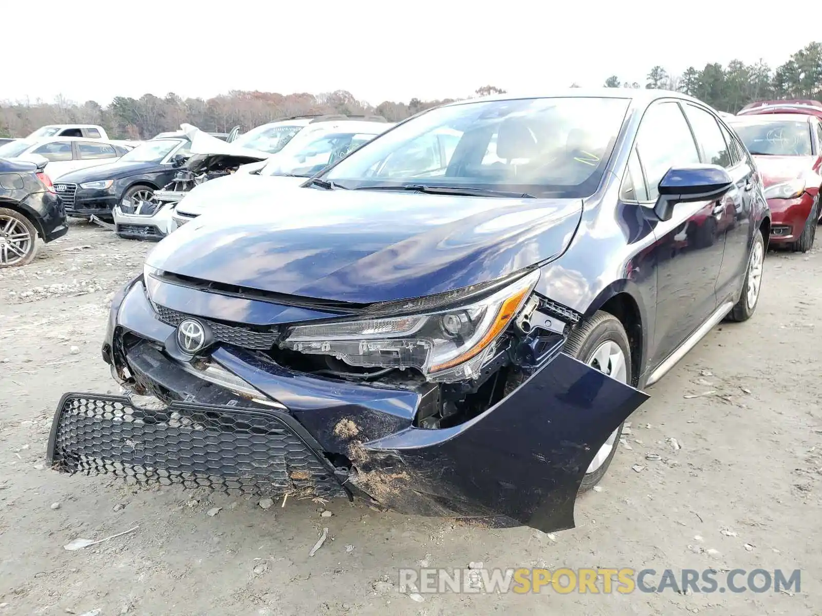 2 Photograph of a damaged car JTDEPRAE3LJ021987 TOYOTA COROLLA 2020