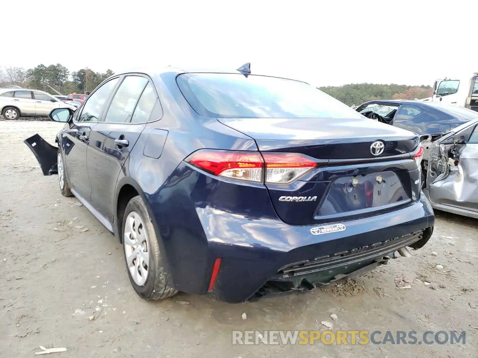 3 Photograph of a damaged car JTDEPRAE3LJ021987 TOYOTA COROLLA 2020