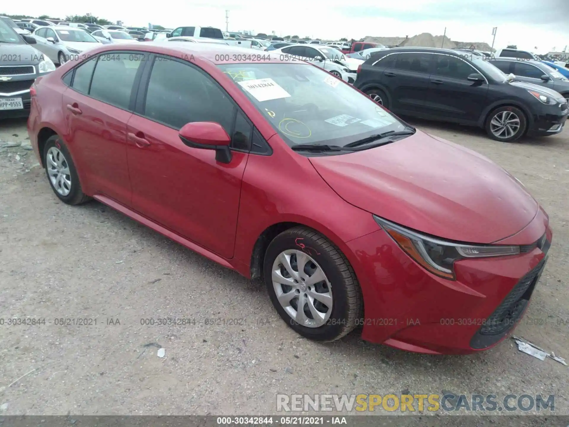 1 Photograph of a damaged car JTDEPRAE3LJ022119 TOYOTA COROLLA 2020