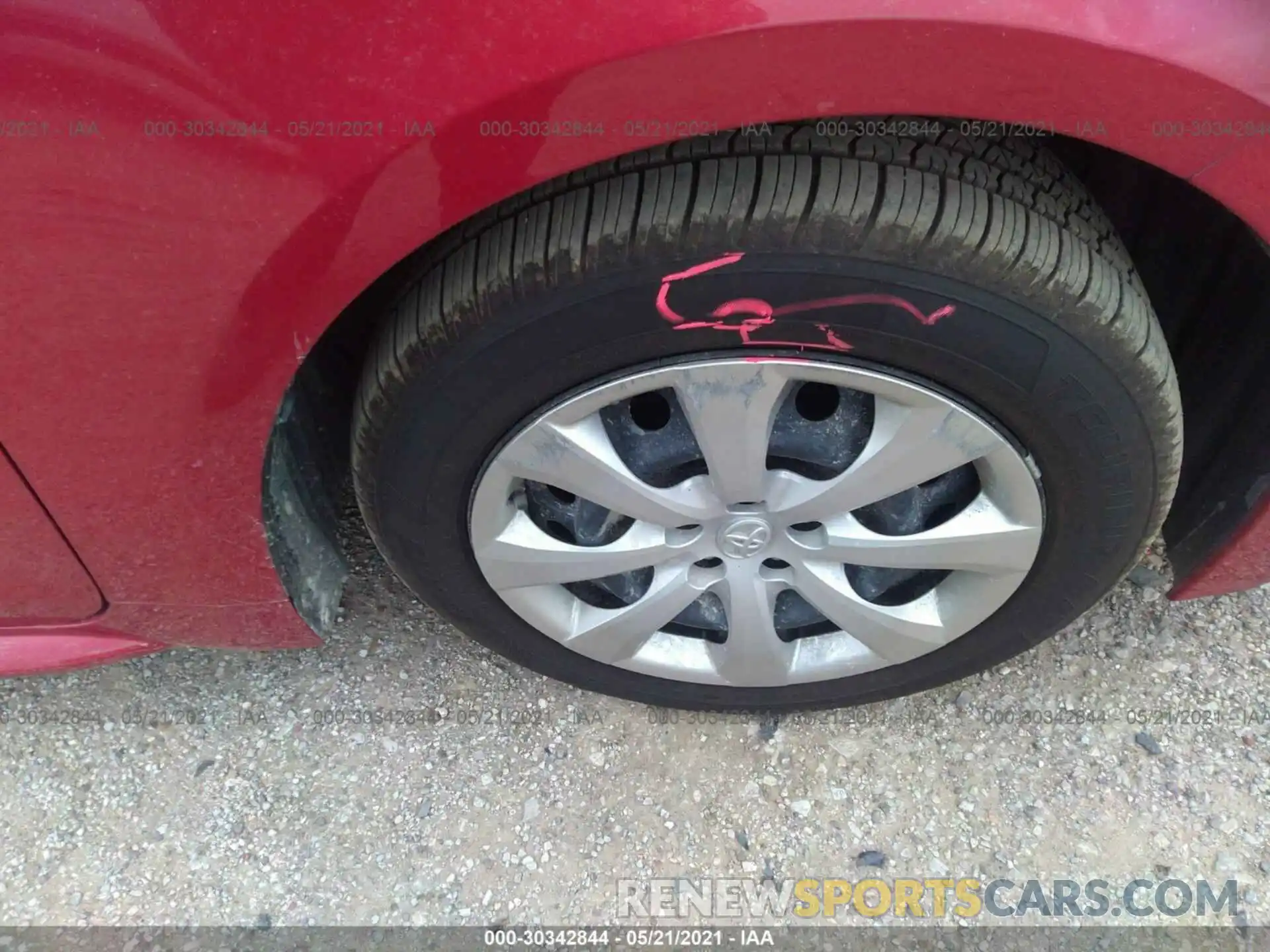 14 Photograph of a damaged car JTDEPRAE3LJ022119 TOYOTA COROLLA 2020