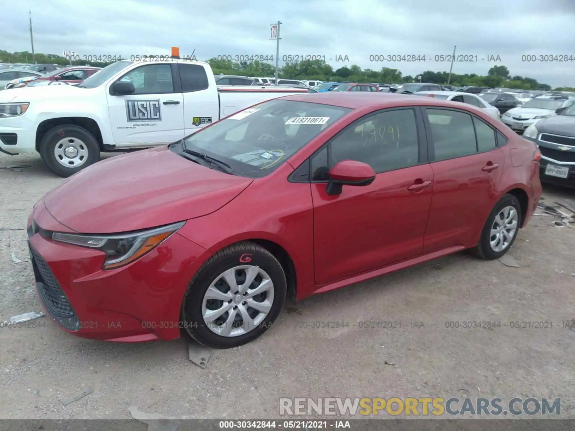 2 Photograph of a damaged car JTDEPRAE3LJ022119 TOYOTA COROLLA 2020