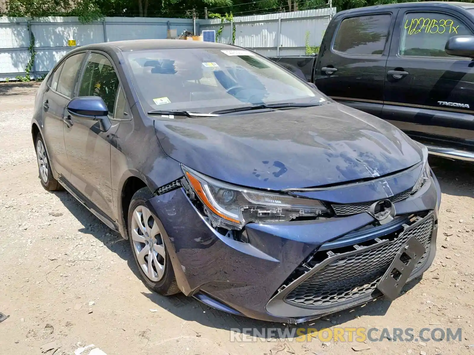 1 Photograph of a damaged car JTDEPRAE3LJ022556 TOYOTA COROLLA 2020