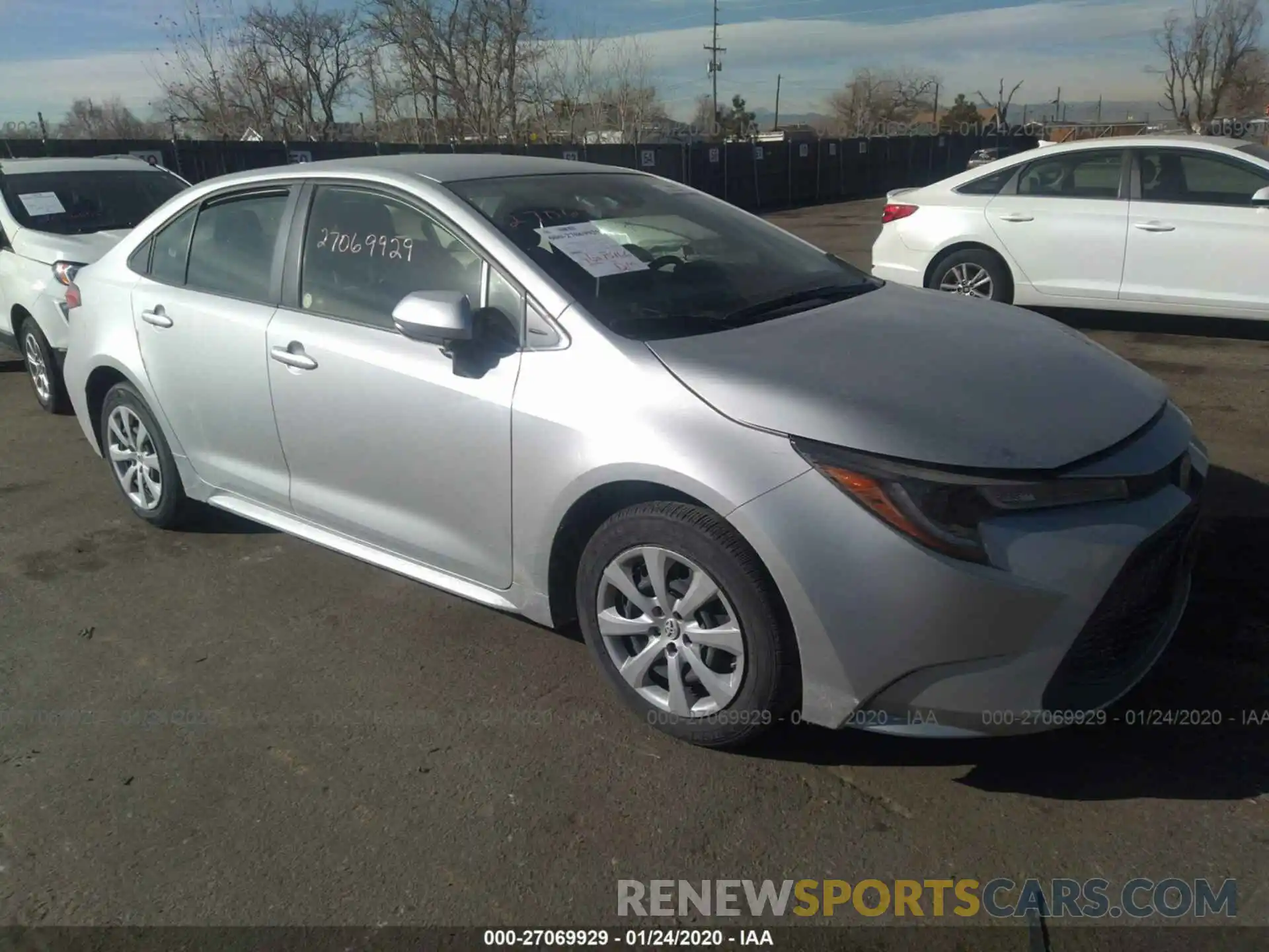 1 Photograph of a damaged car JTDEPRAE3LJ022900 TOYOTA COROLLA 2020