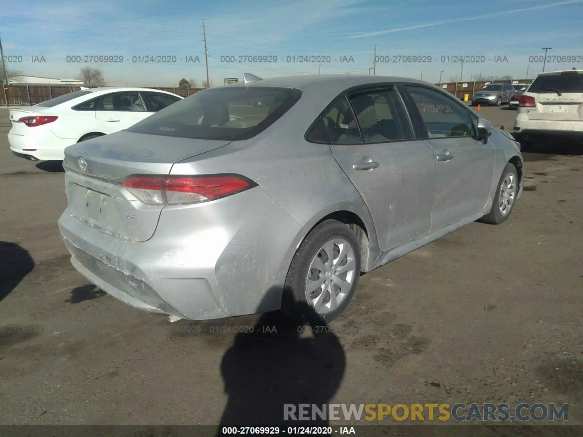 4 Photograph of a damaged car JTDEPRAE3LJ022900 TOYOTA COROLLA 2020