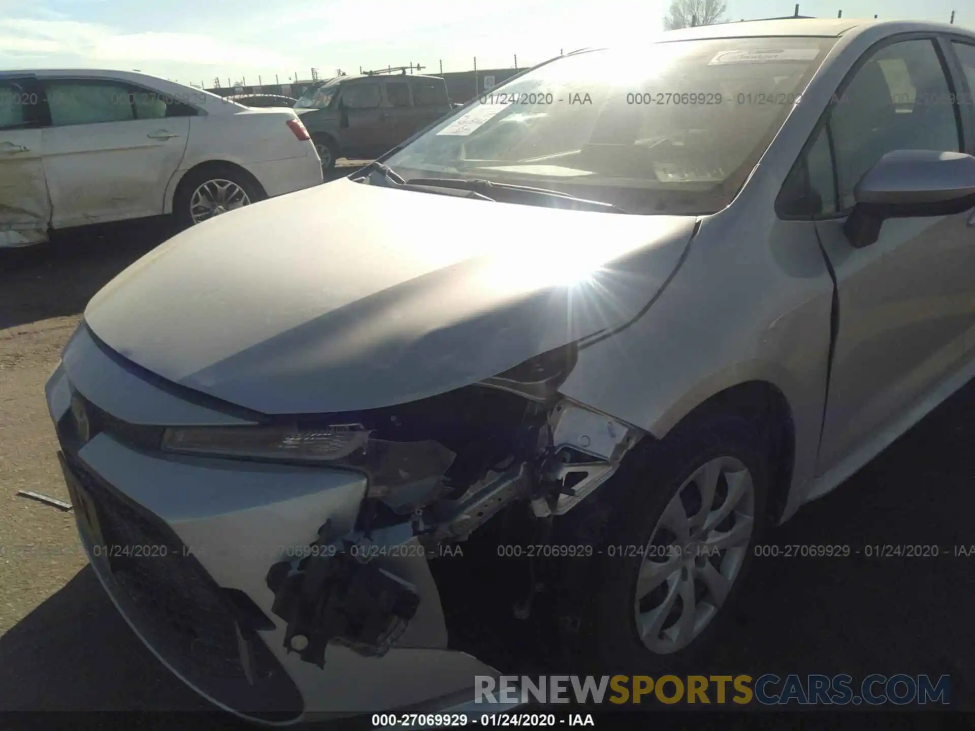 6 Photograph of a damaged car JTDEPRAE3LJ022900 TOYOTA COROLLA 2020