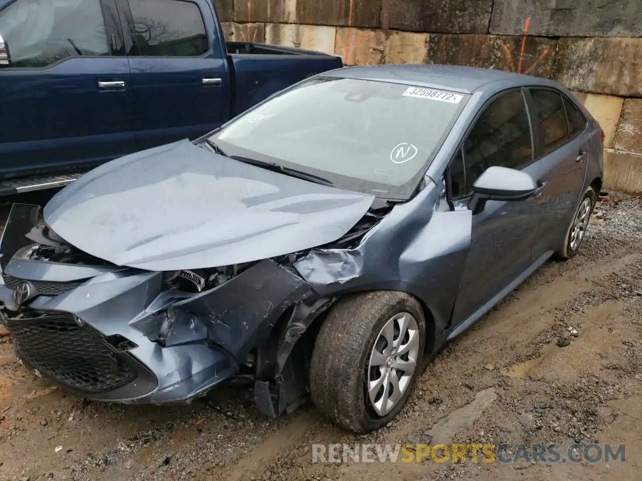 2 Photograph of a damaged car JTDEPRAE3LJ022928 TOYOTA COROLLA 2020