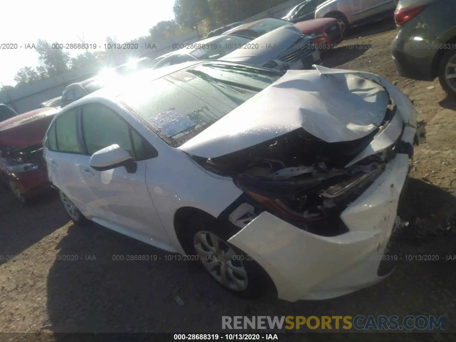 1 Photograph of a damaged car JTDEPRAE3LJ022959 TOYOTA COROLLA 2020