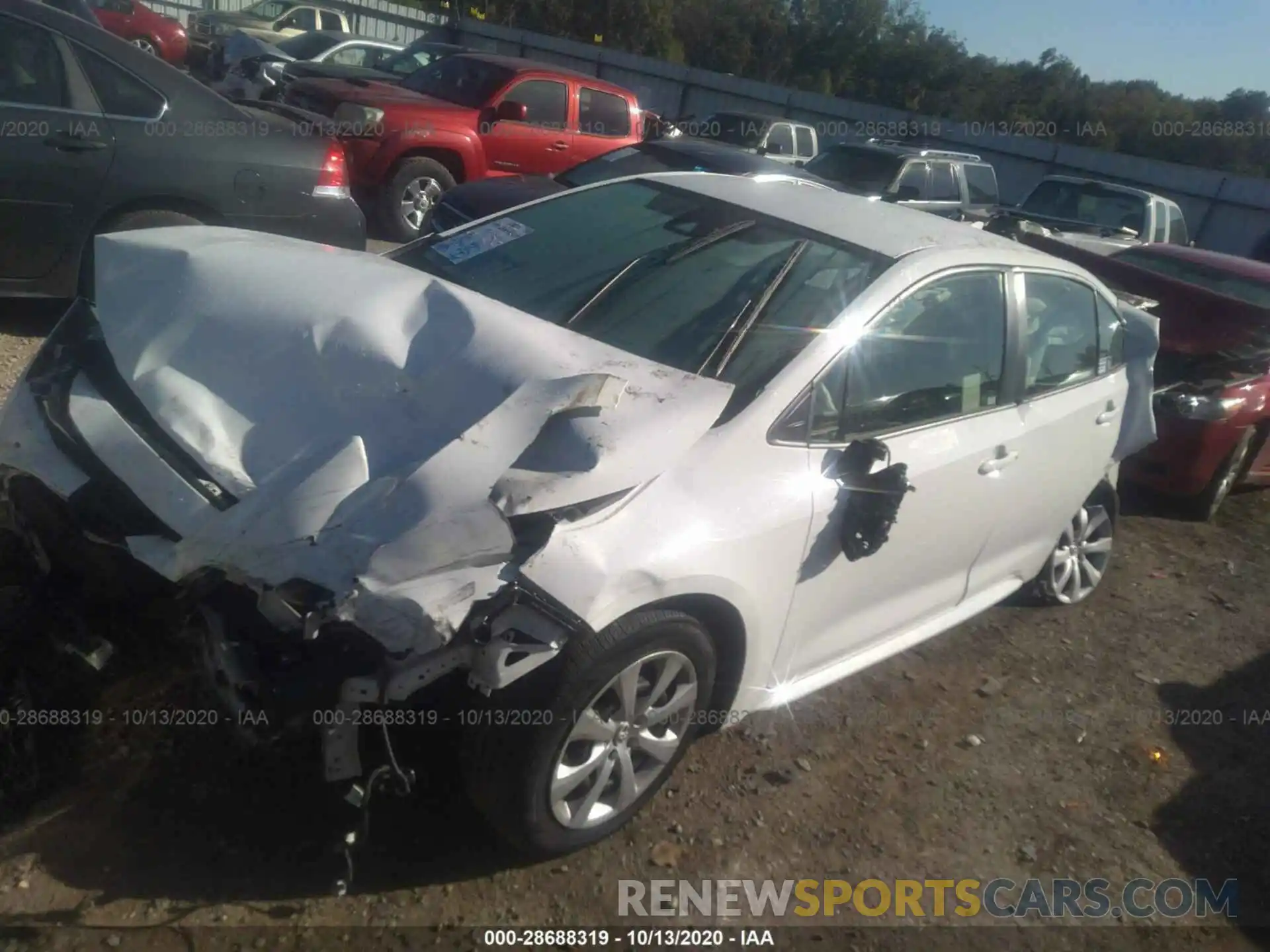 2 Photograph of a damaged car JTDEPRAE3LJ022959 TOYOTA COROLLA 2020