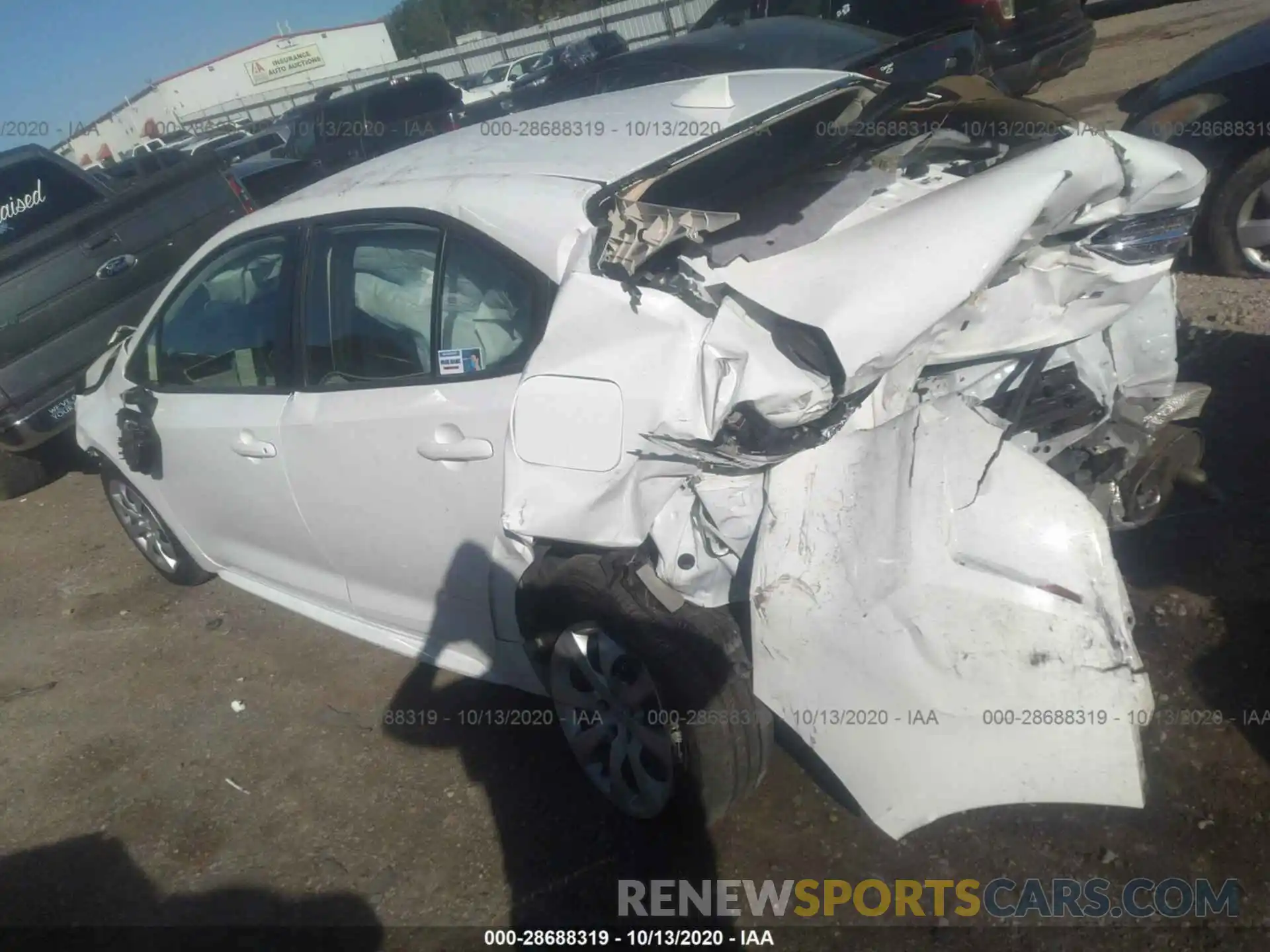 3 Photograph of a damaged car JTDEPRAE3LJ022959 TOYOTA COROLLA 2020