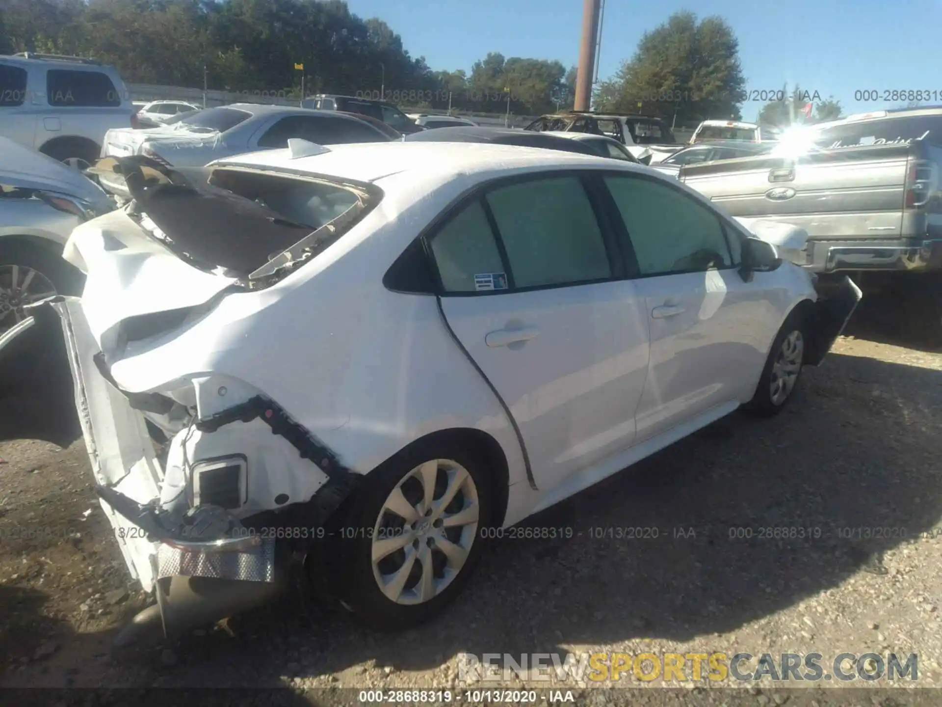 4 Photograph of a damaged car JTDEPRAE3LJ022959 TOYOTA COROLLA 2020