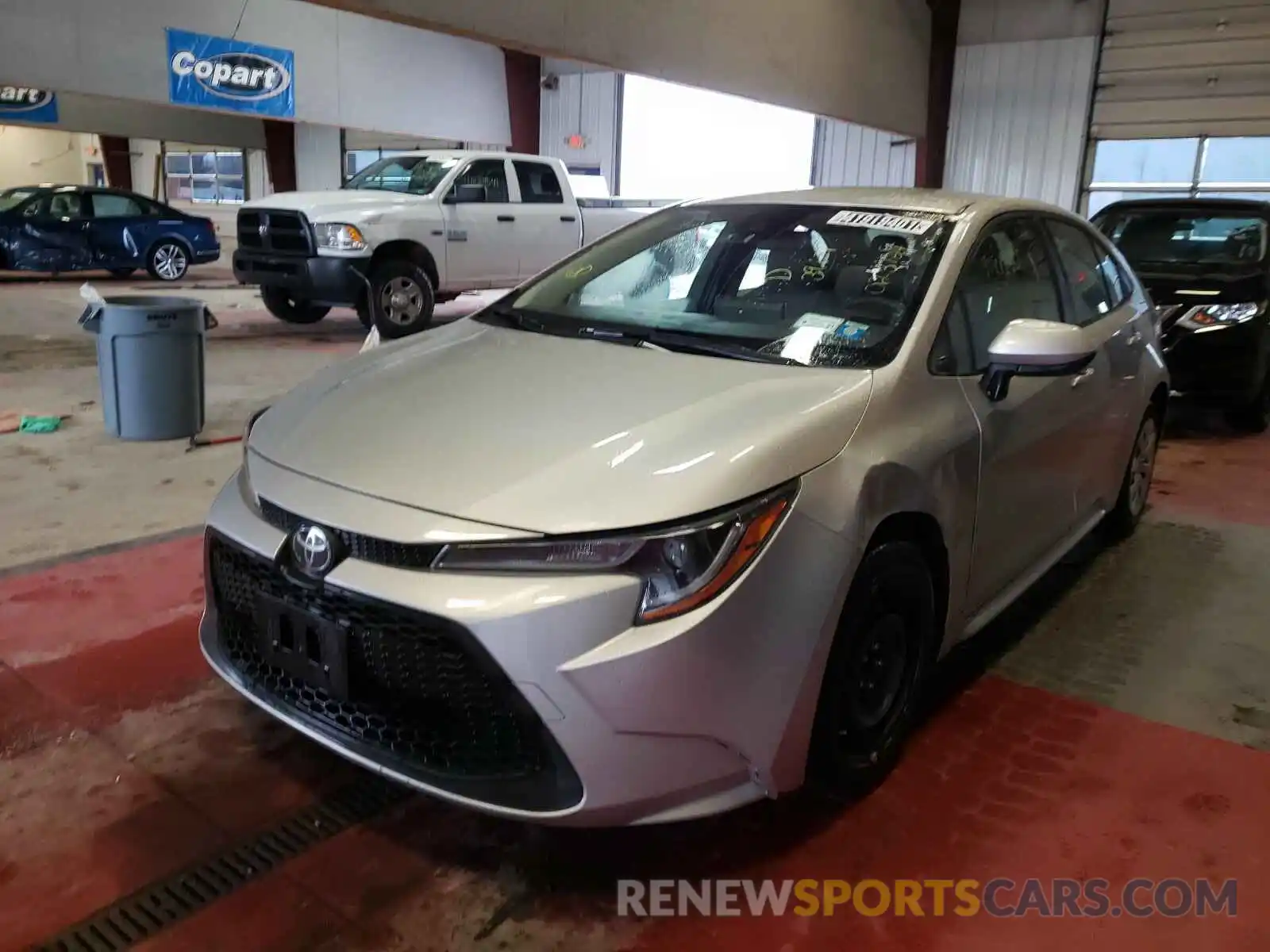 2 Photograph of a damaged car JTDEPRAE3LJ023724 TOYOTA COROLLA 2020