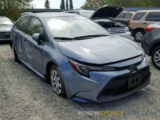 1 Photograph of a damaged car JTDEPRAE3LJ023786 TOYOTA COROLLA 2020