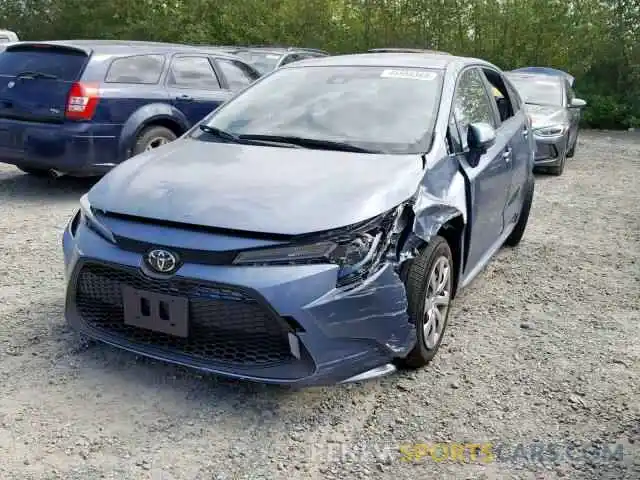 2 Фотография поврежденного автомобиля JTDEPRAE3LJ023786 TOYOTA COROLLA 2020