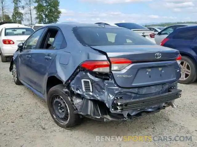 3 Photograph of a damaged car JTDEPRAE3LJ023786 TOYOTA COROLLA 2020