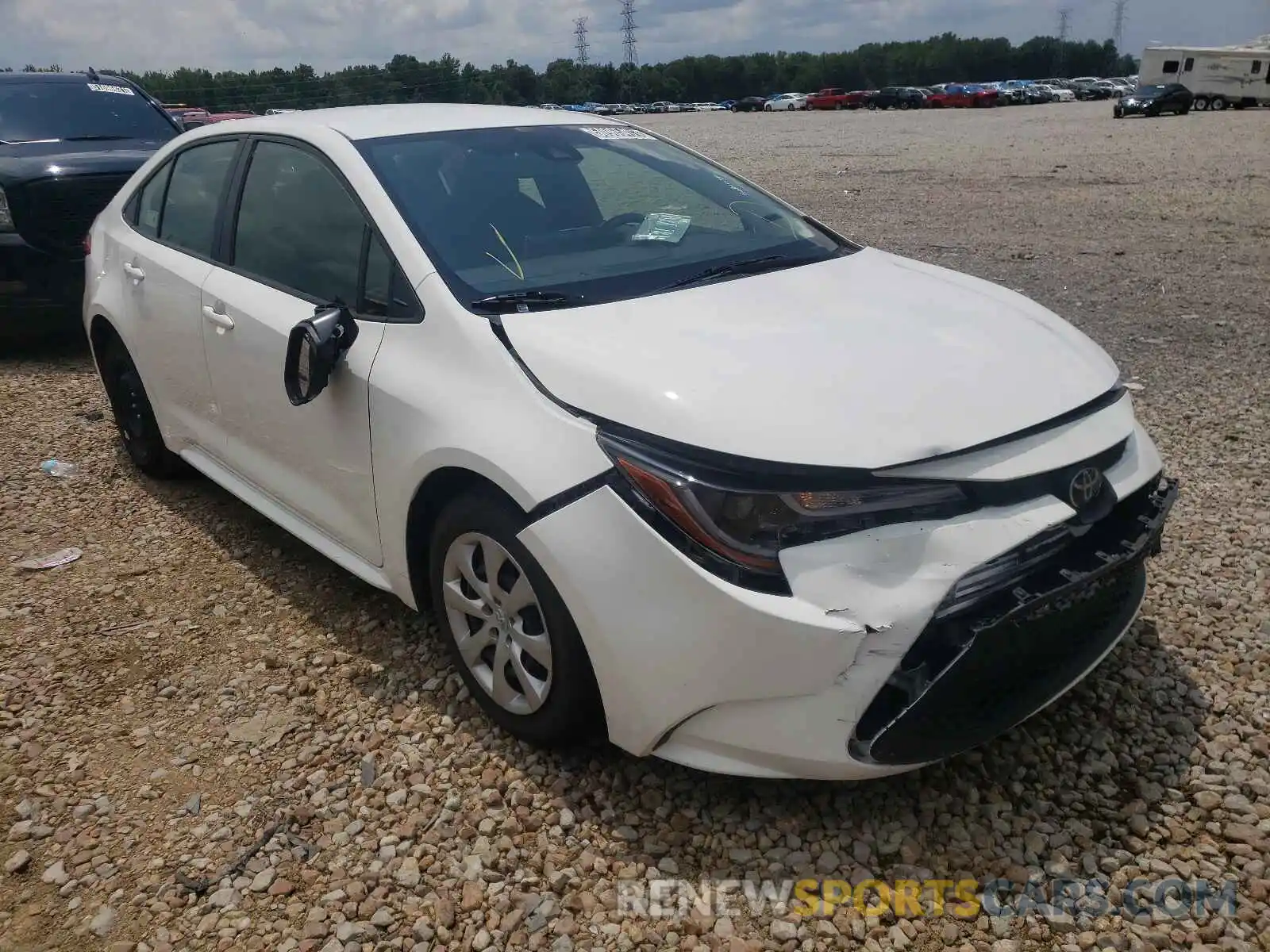 1 Photograph of a damaged car JTDEPRAE3LJ024064 TOYOTA COROLLA 2020