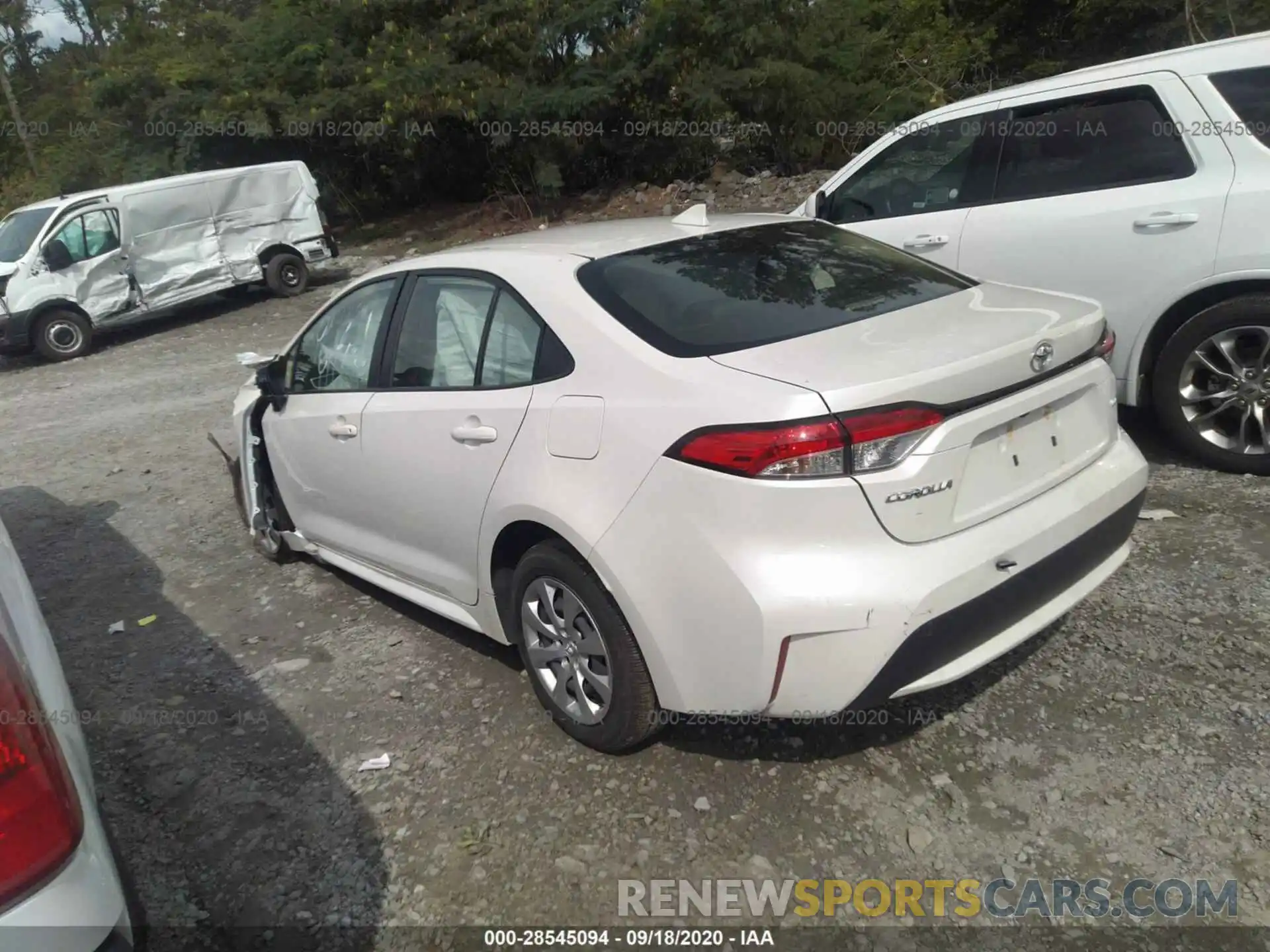 3 Photograph of a damaged car JTDEPRAE3LJ024324 TOYOTA COROLLA 2020