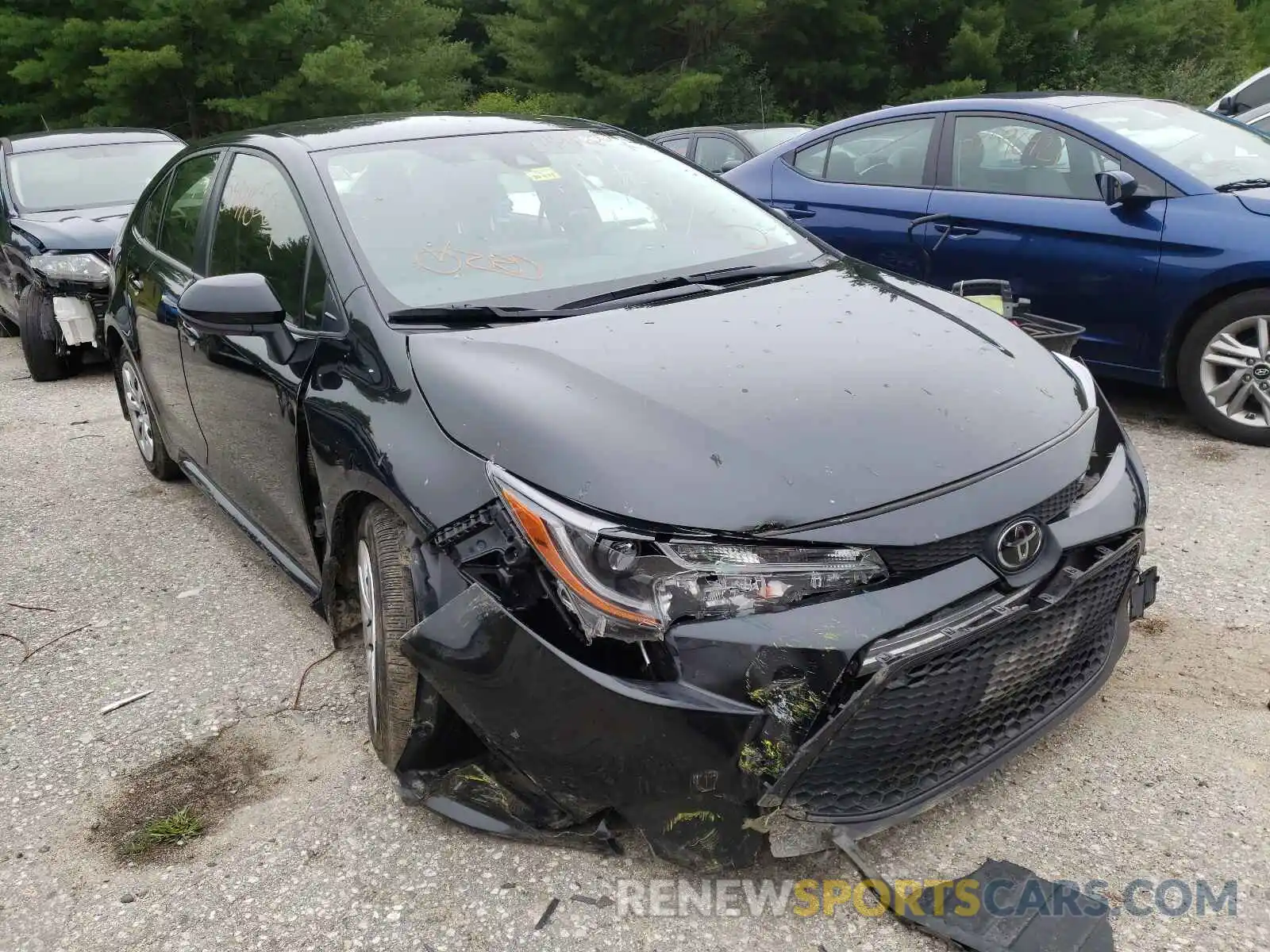 1 Photograph of a damaged car JTDEPRAE3LJ024419 TOYOTA COROLLA 2020