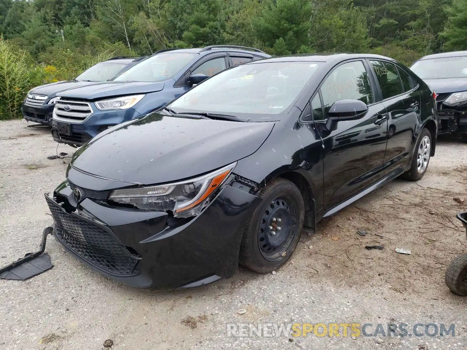 2 Photograph of a damaged car JTDEPRAE3LJ024419 TOYOTA COROLLA 2020