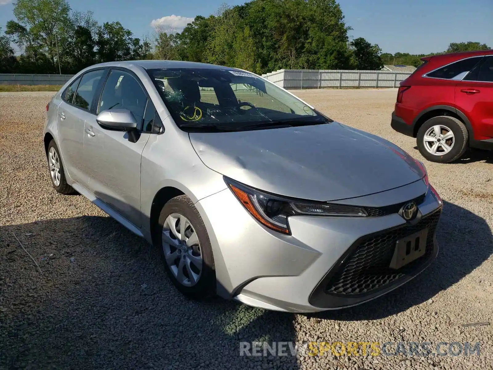 1 Photograph of a damaged car JTDEPRAE3LJ024520 TOYOTA COROLLA 2020