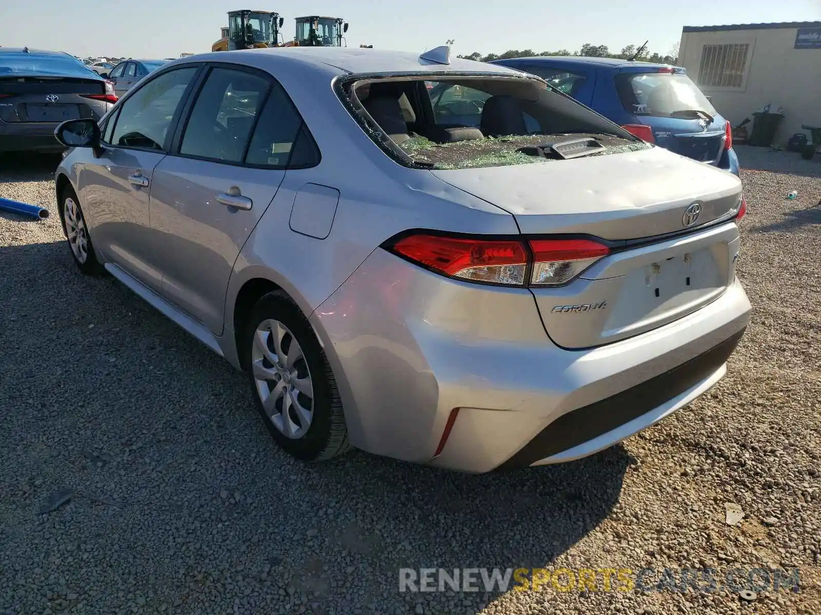 3 Photograph of a damaged car JTDEPRAE3LJ024520 TOYOTA COROLLA 2020