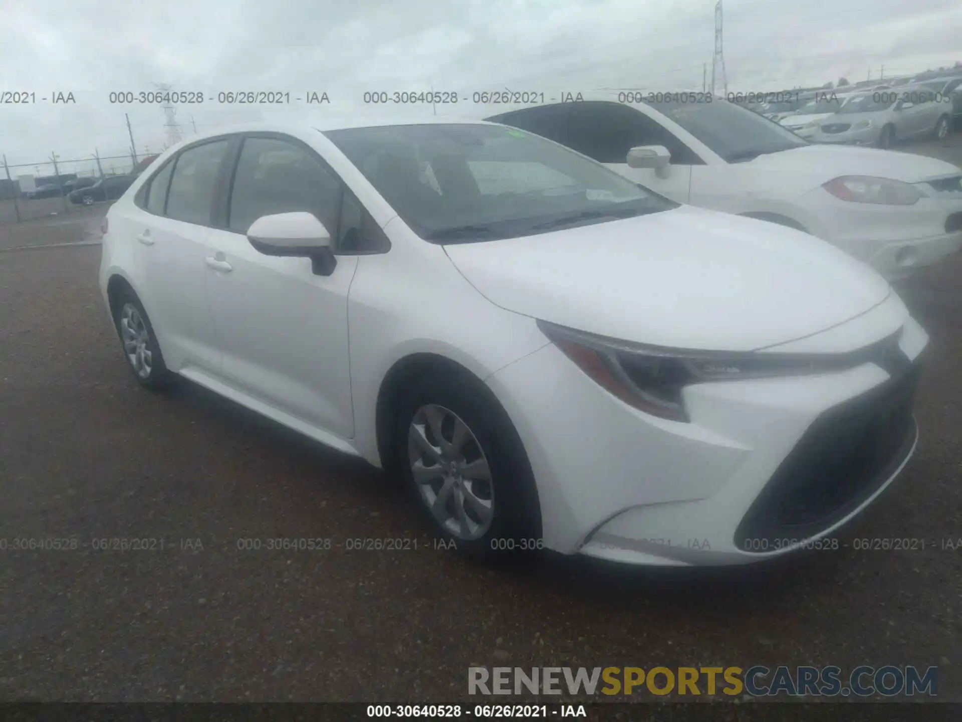 1 Photograph of a damaged car JTDEPRAE3LJ024551 TOYOTA COROLLA 2020