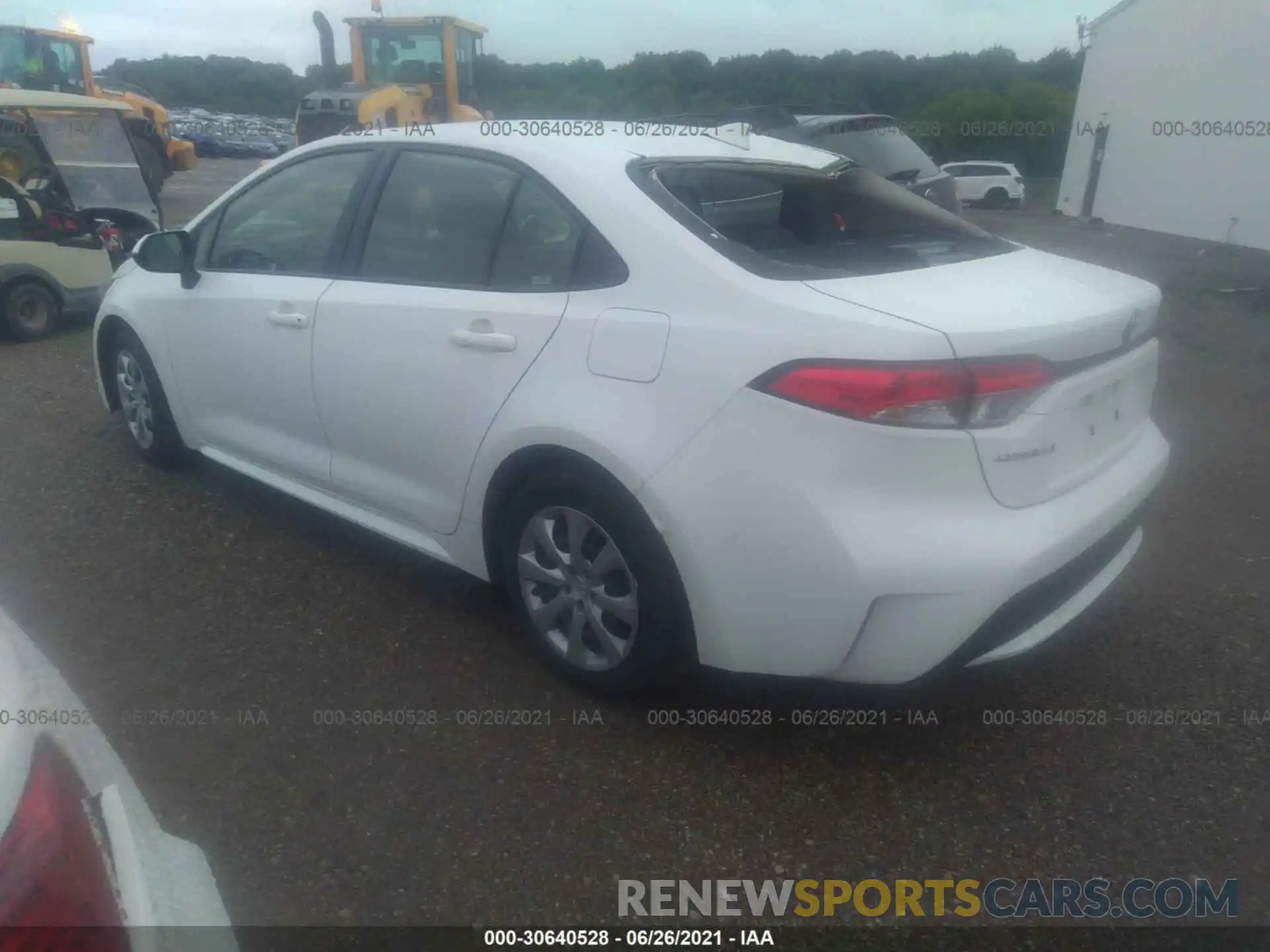 3 Photograph of a damaged car JTDEPRAE3LJ024551 TOYOTA COROLLA 2020