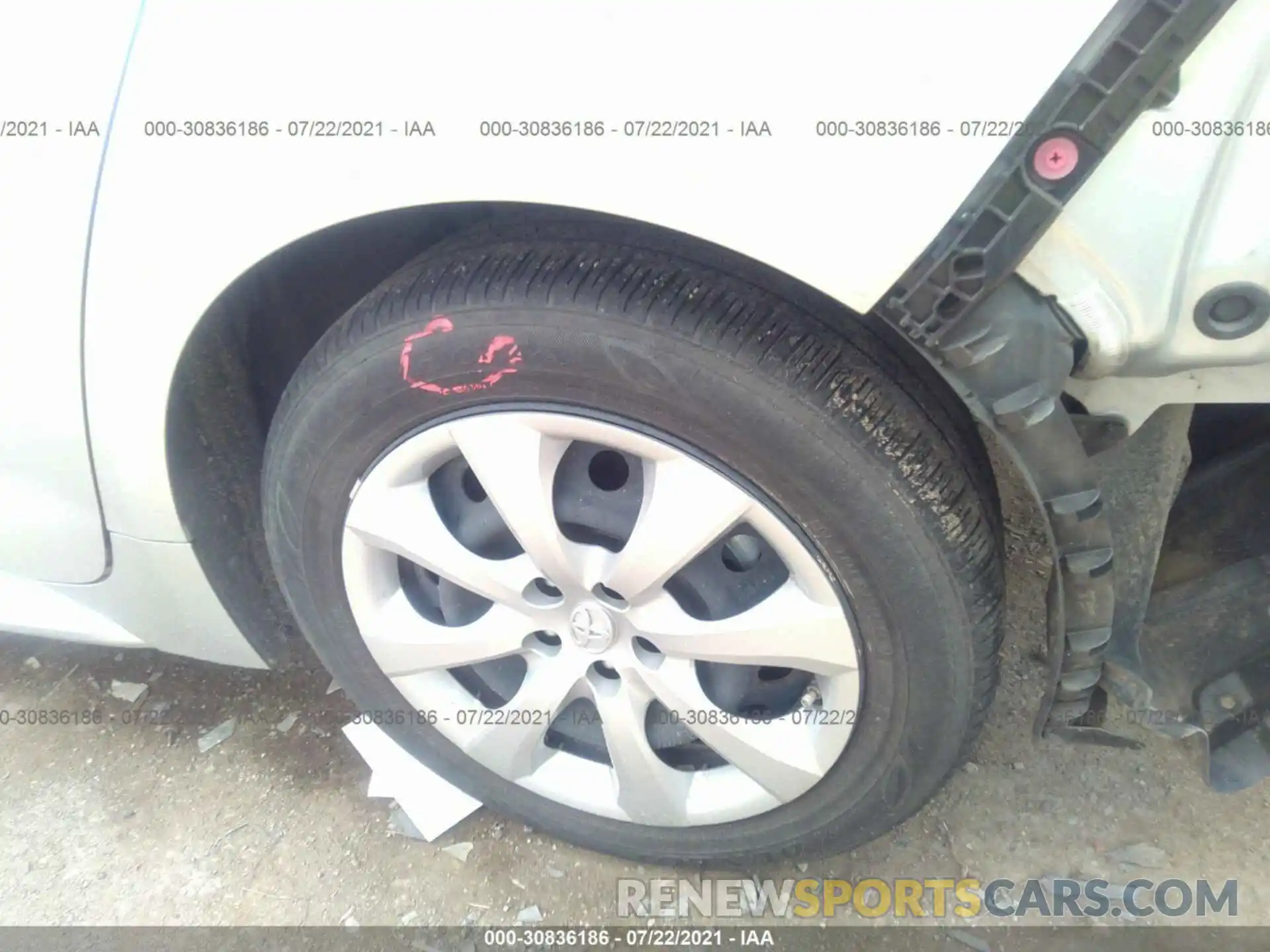 13 Photograph of a damaged car JTDEPRAE3LJ024856 TOYOTA COROLLA 2020