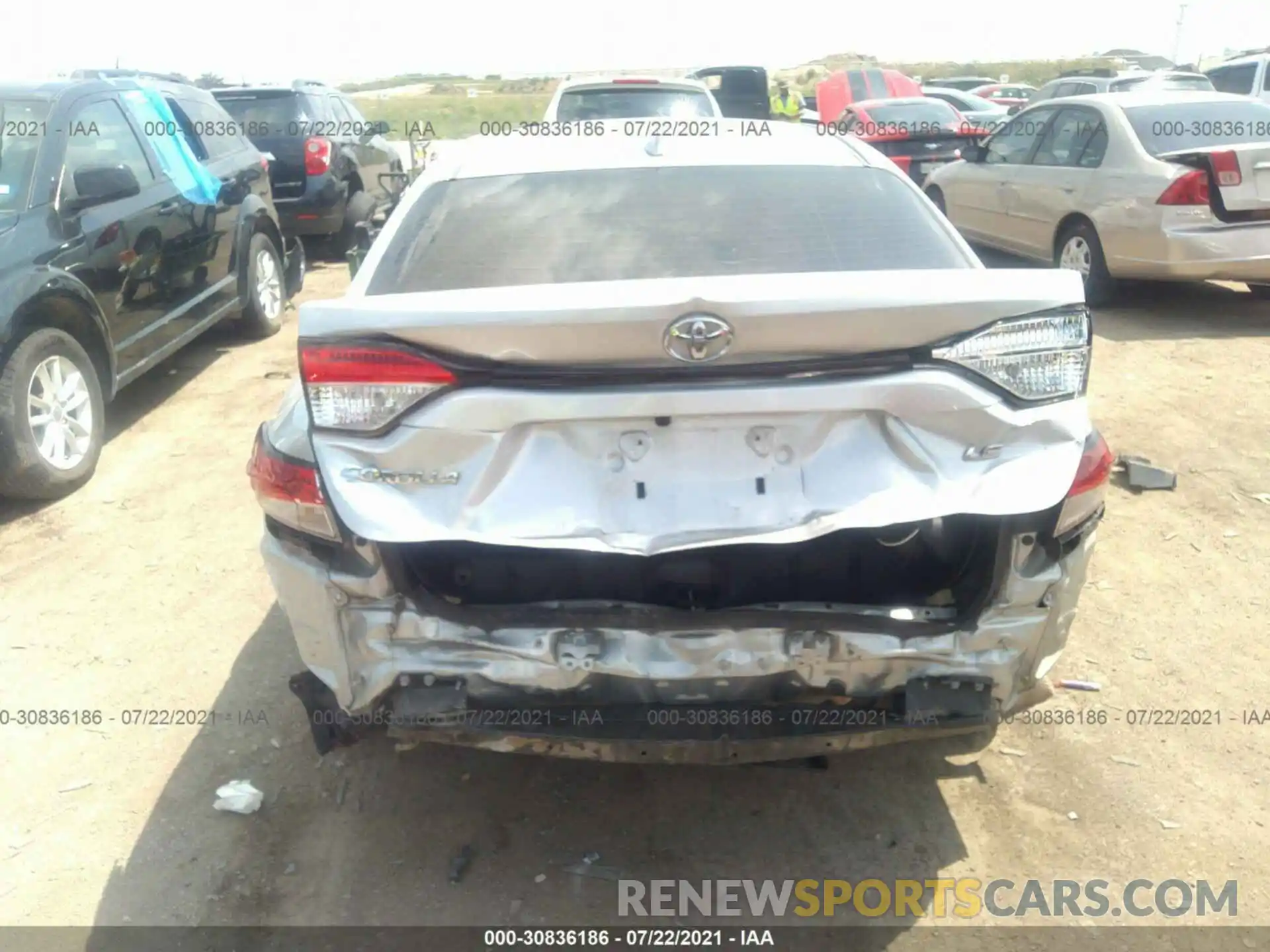 6 Photograph of a damaged car JTDEPRAE3LJ024856 TOYOTA COROLLA 2020