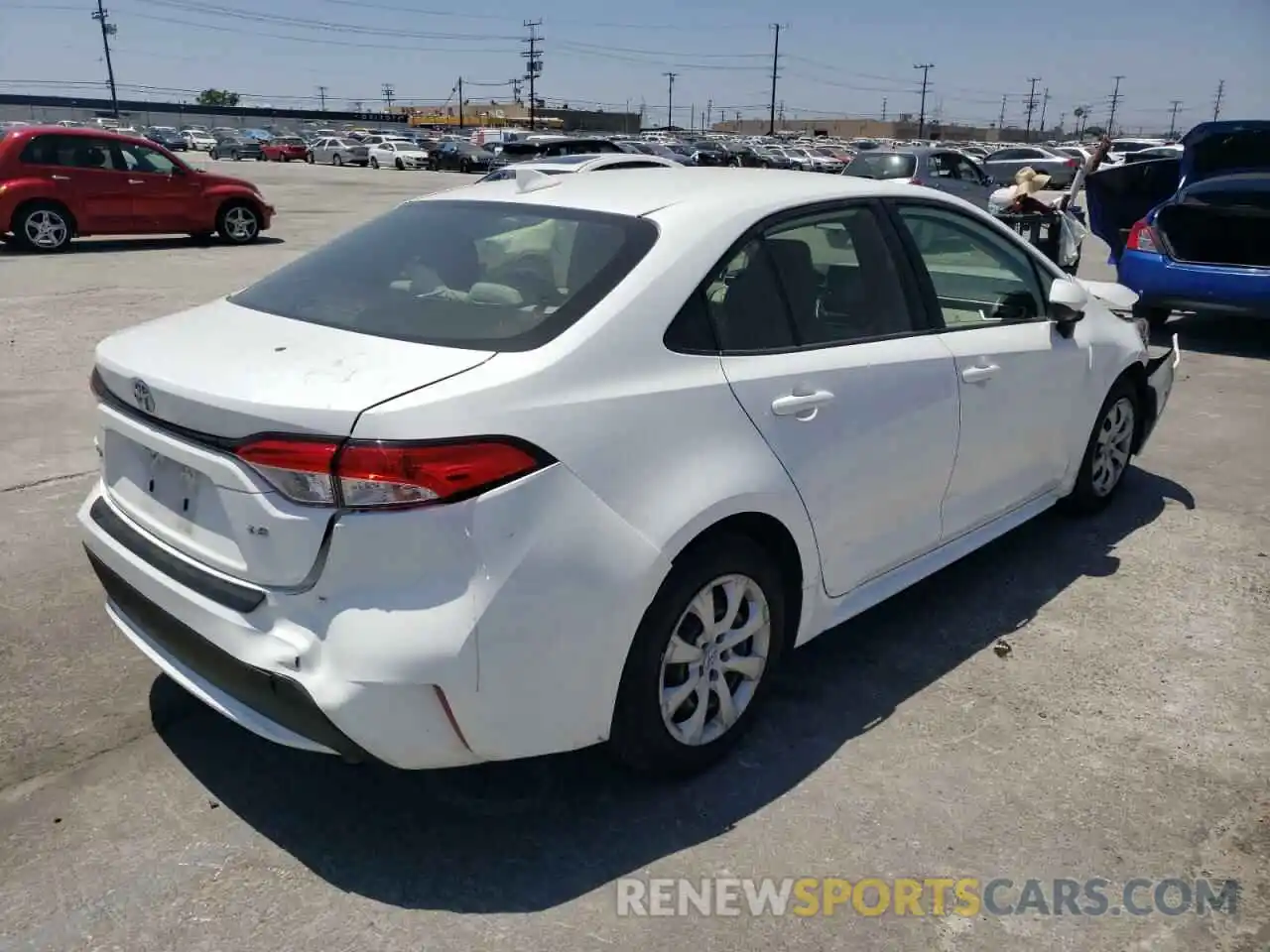 4 Photograph of a damaged car JTDEPRAE3LJ025019 TOYOTA COROLLA 2020