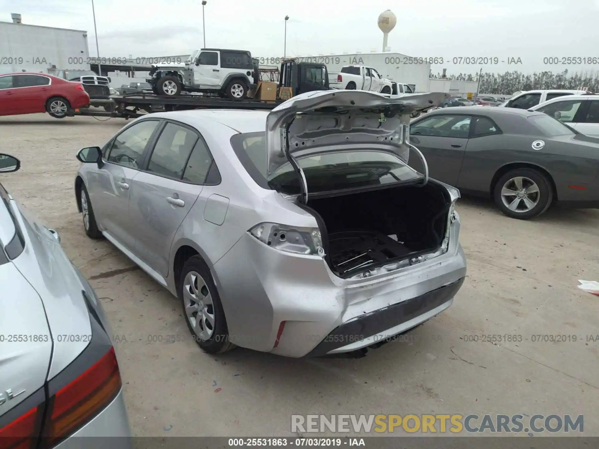 3 Photograph of a damaged car JTDEPRAE3LJ025327 TOYOTA COROLLA 2020