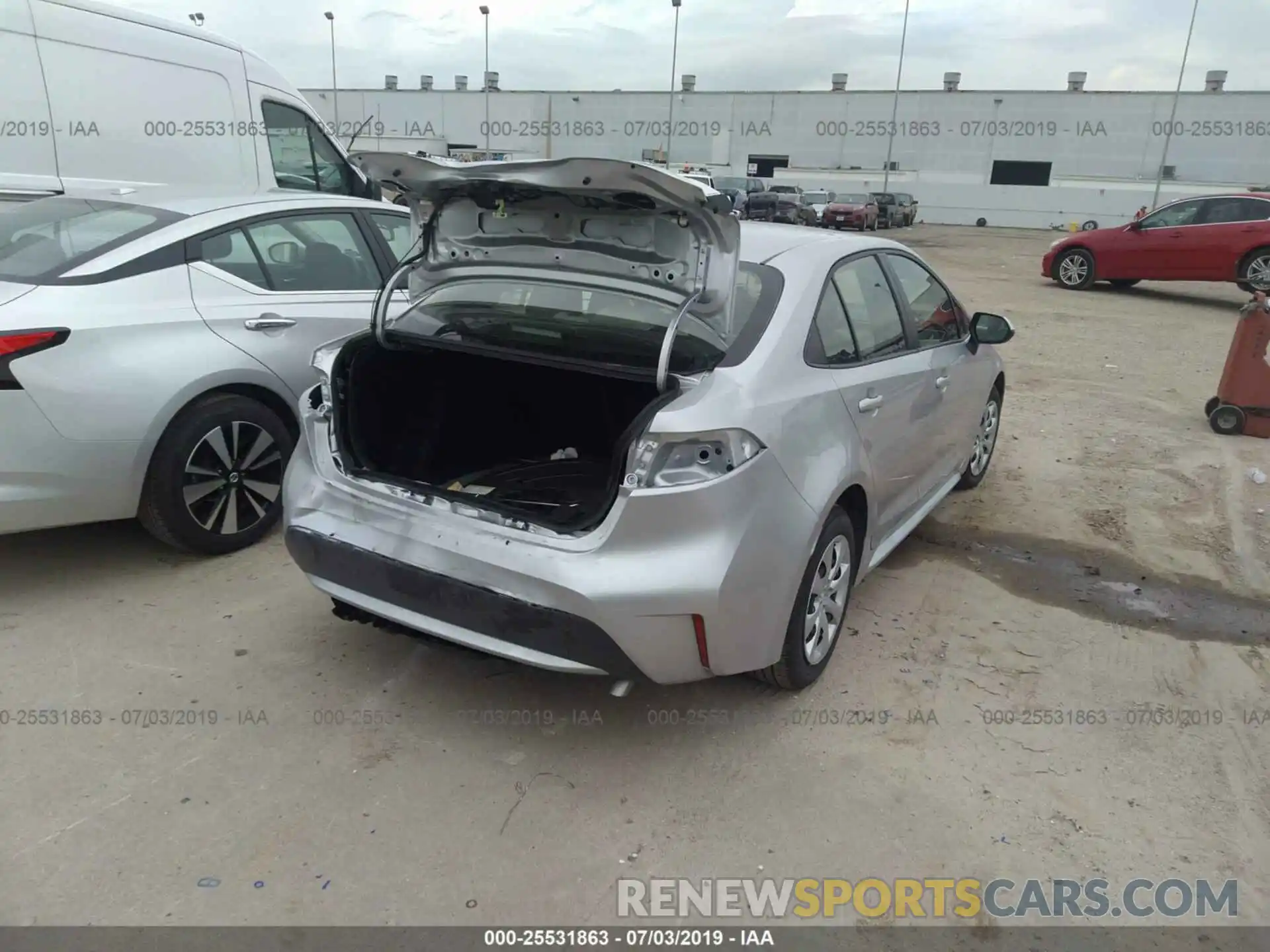 4 Photograph of a damaged car JTDEPRAE3LJ025327 TOYOTA COROLLA 2020