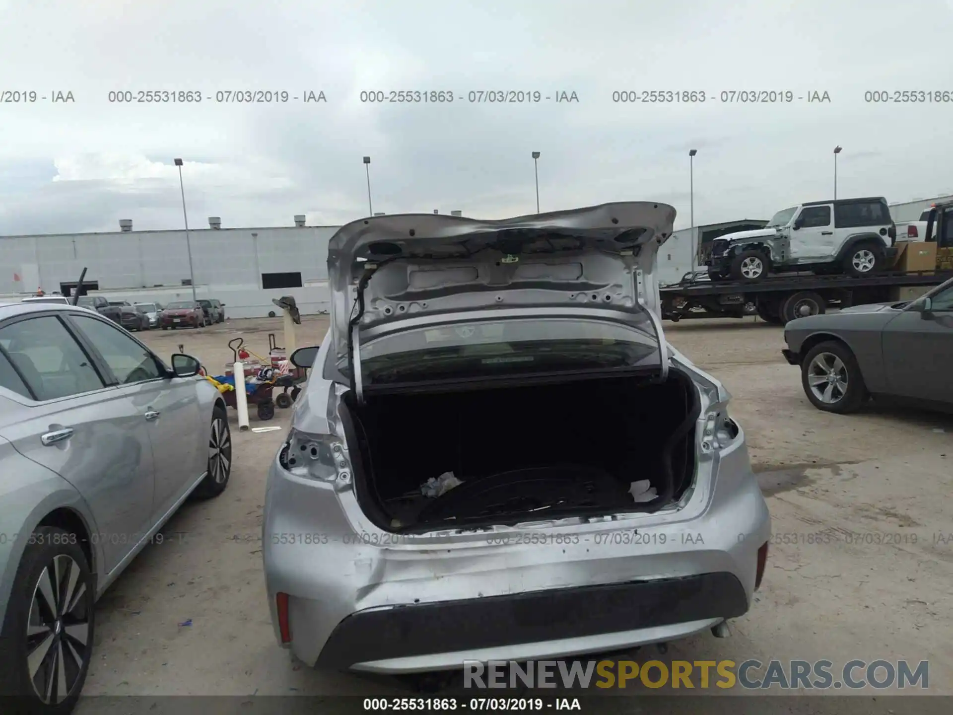 6 Photograph of a damaged car JTDEPRAE3LJ025327 TOYOTA COROLLA 2020