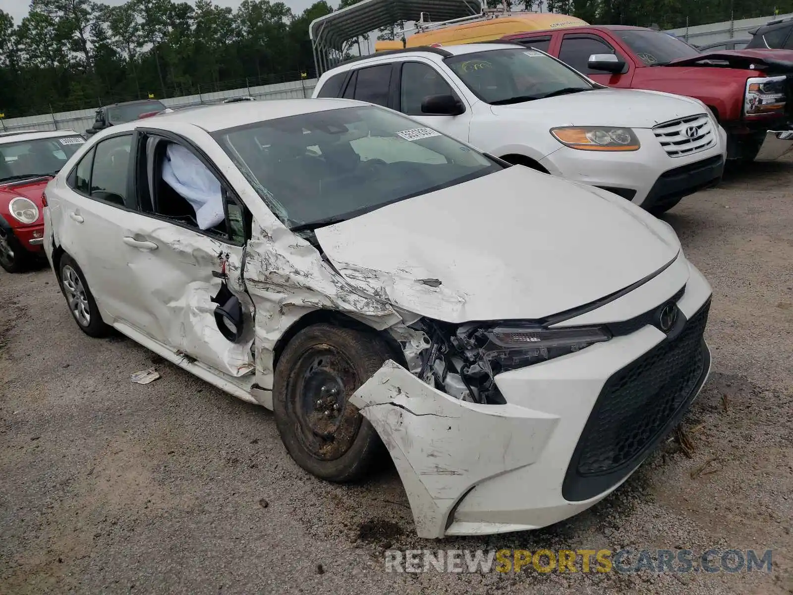 1 Photograph of a damaged car JTDEPRAE3LJ025361 TOYOTA COROLLA 2020