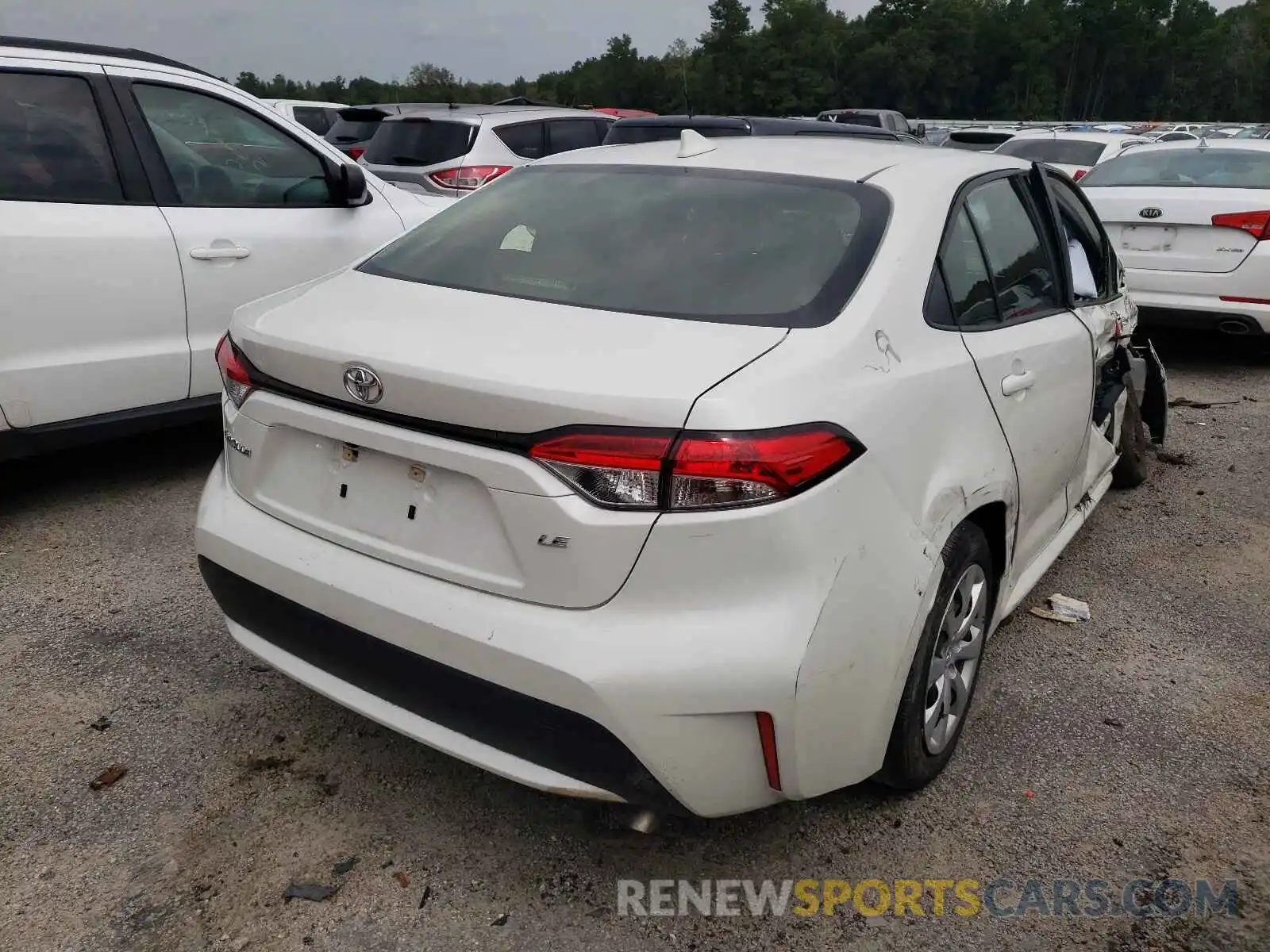 4 Photograph of a damaged car JTDEPRAE3LJ025361 TOYOTA COROLLA 2020