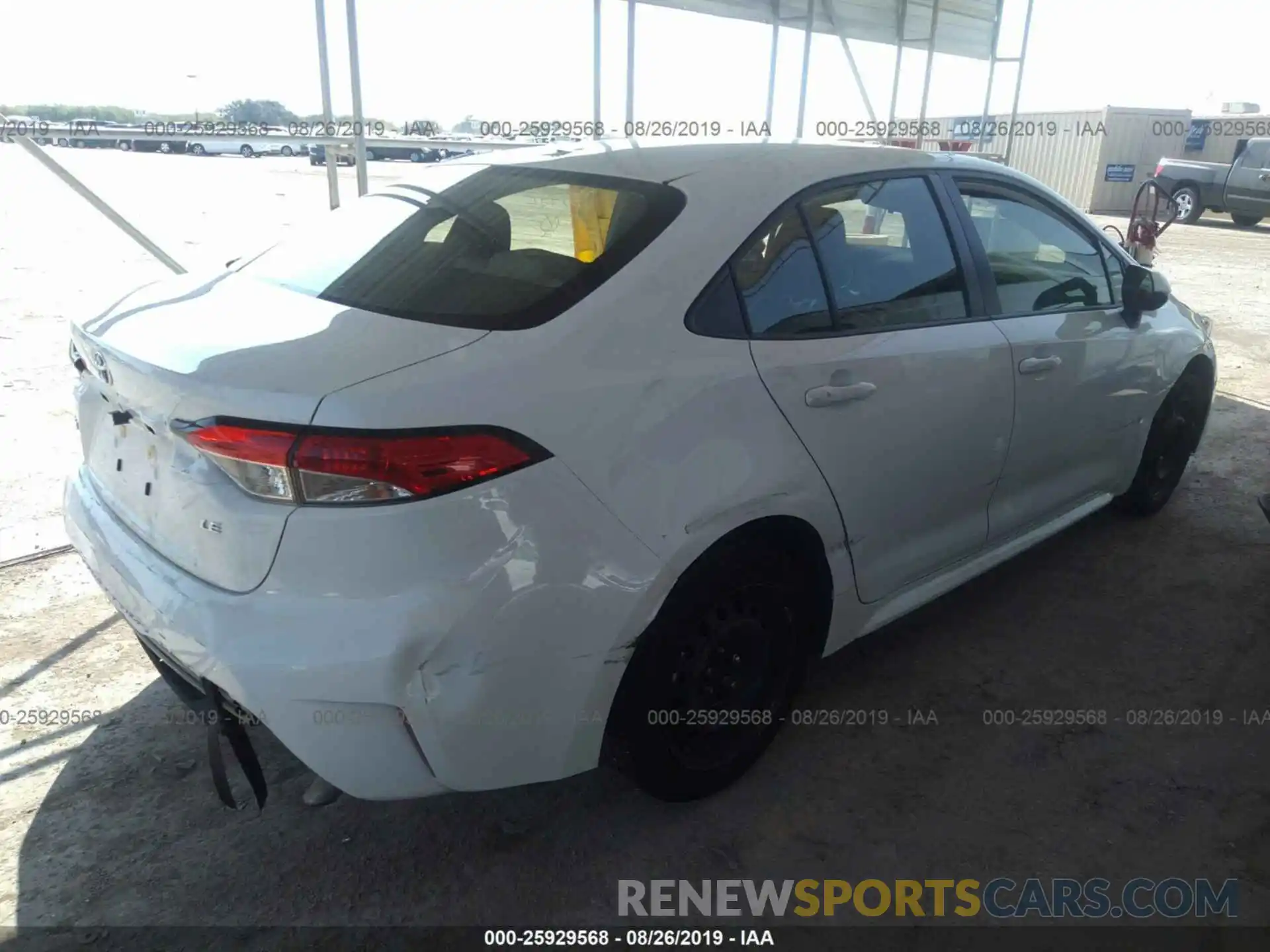 4 Photograph of a damaged car JTDEPRAE3LJ025442 TOYOTA COROLLA 2020